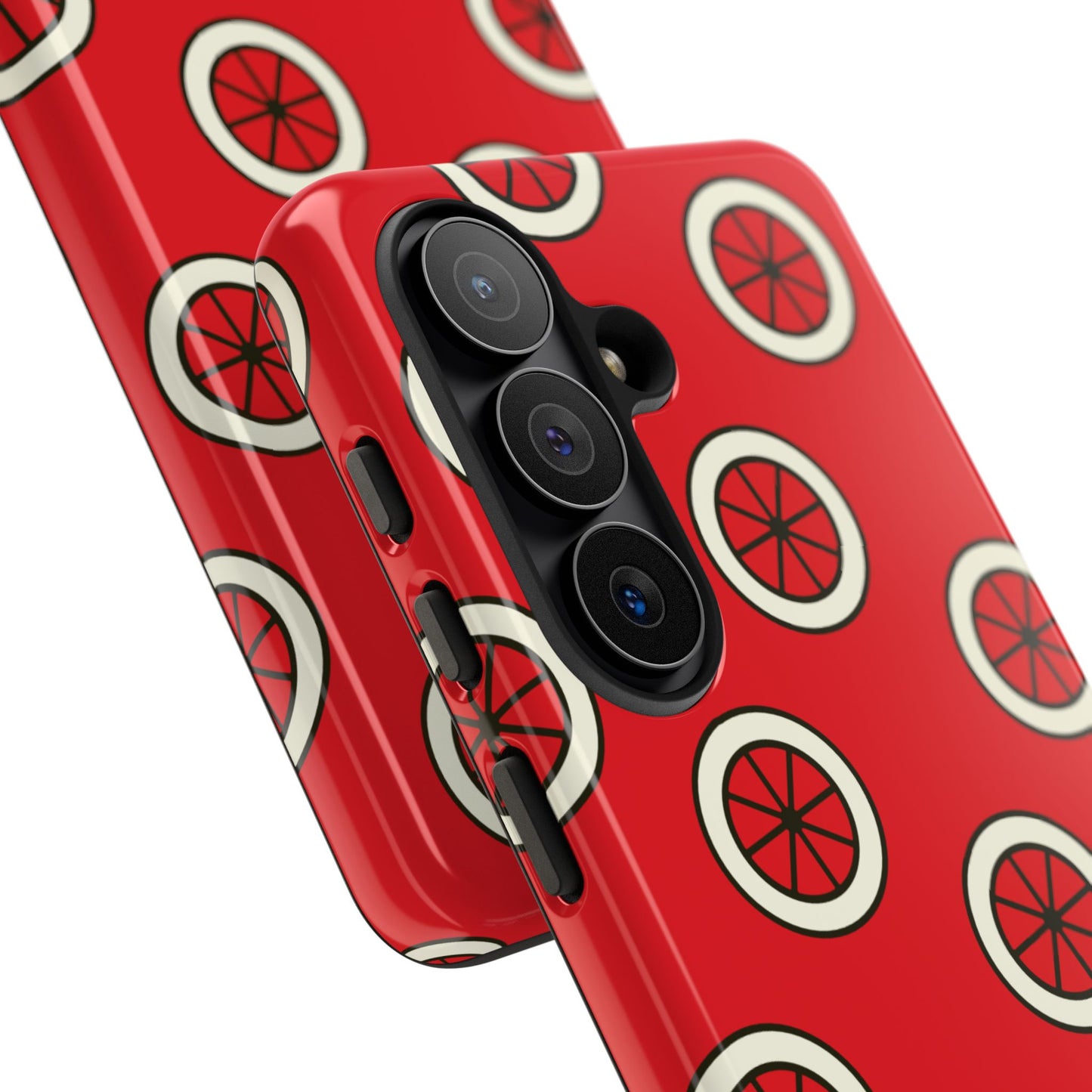 Red Citrus Pattern Phone Case — Protective Tough Phone Cover