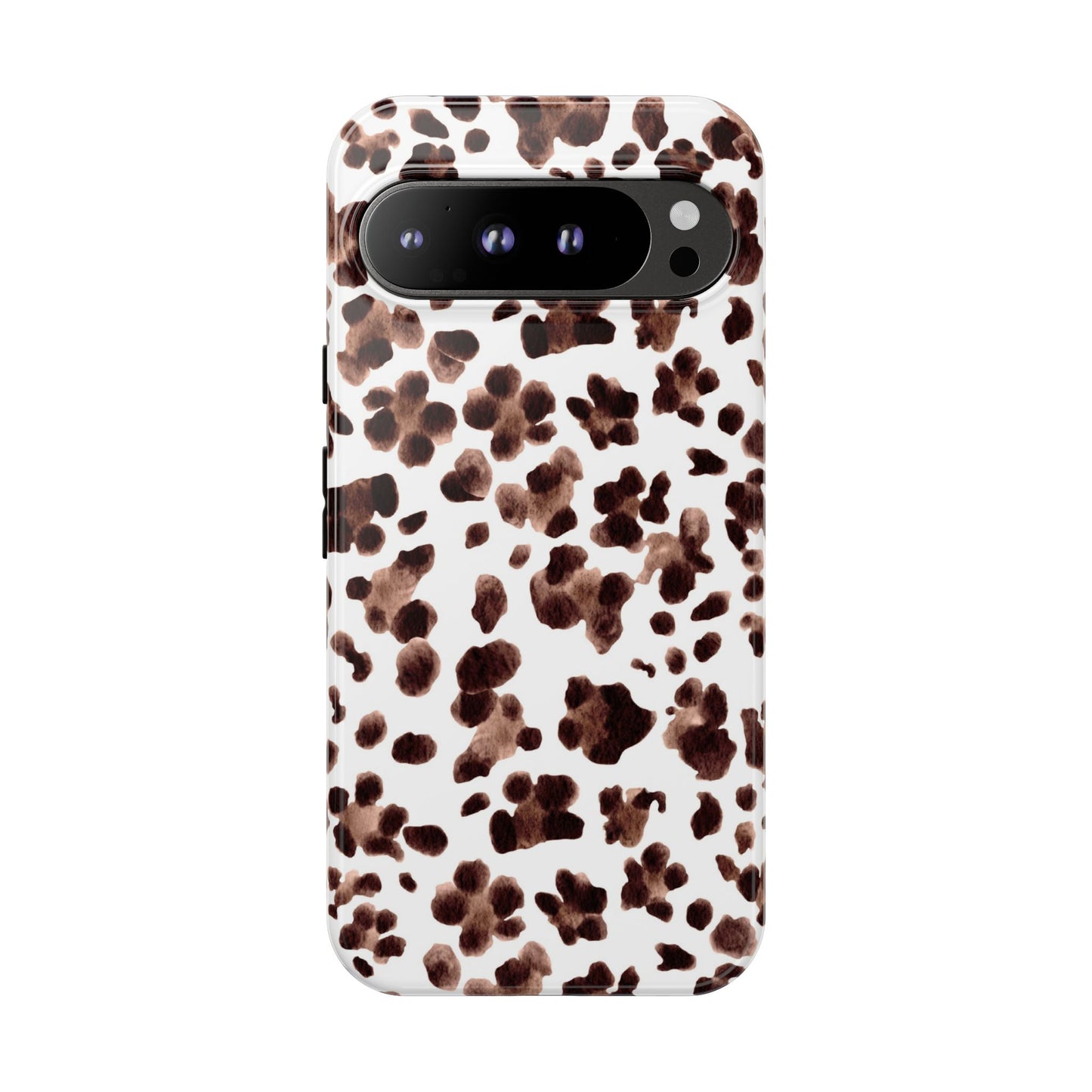 Brown Cowhide Print Phone Case — Tough Protective iPhone Cover