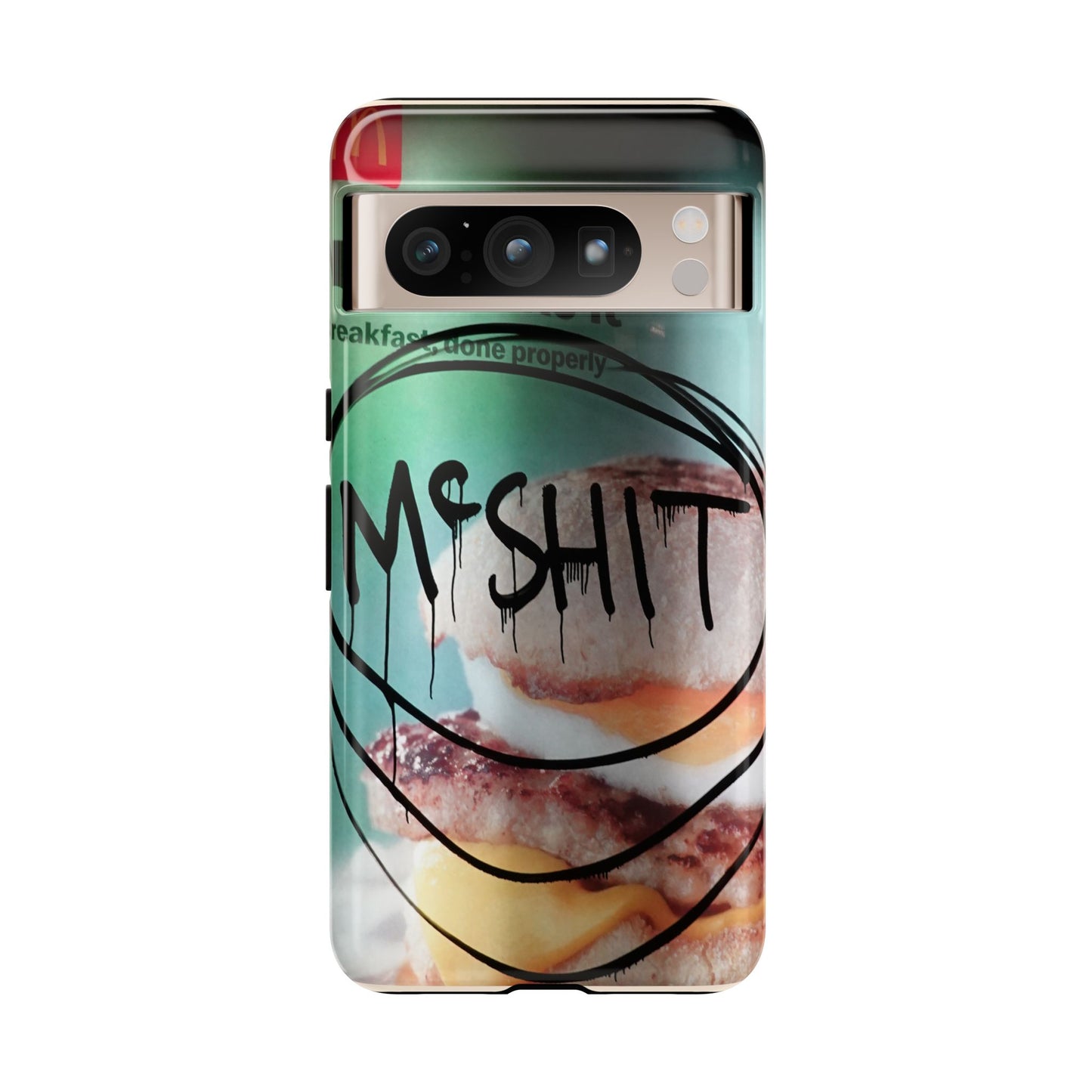 Phone Case — Grunge 'Misfit' Cheeseburger Design