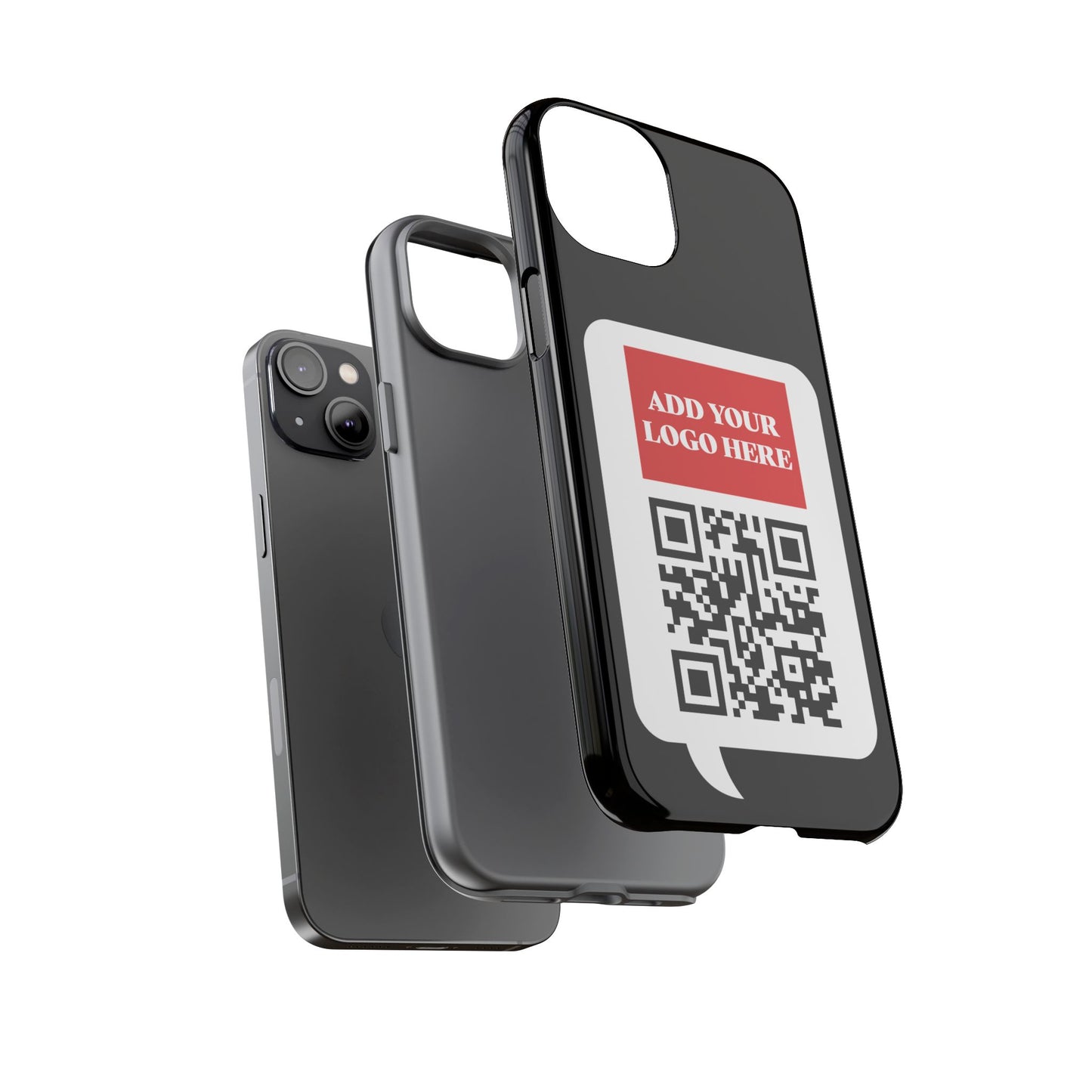 Custom QR Code and Logo Tough Phone Case — Contact Case