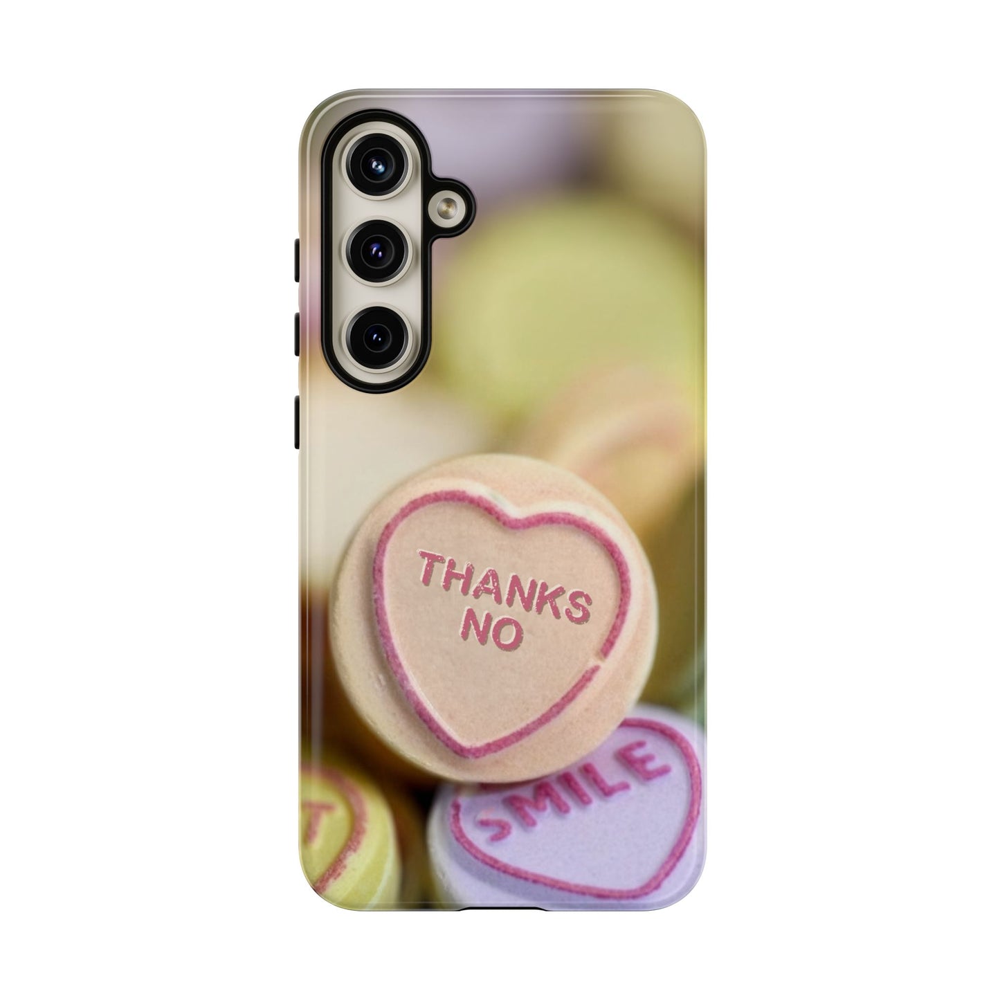Personalised Love Heart Tough Case for Apple iPhone, Samsung Galaxy and Google Pixel.