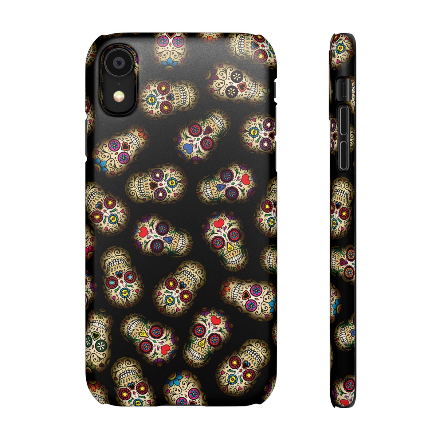 Sugar Skull — Day of the Dead Floral Slim Case for Apple iPhone, Samsung Galaxy and Google Pixel.
