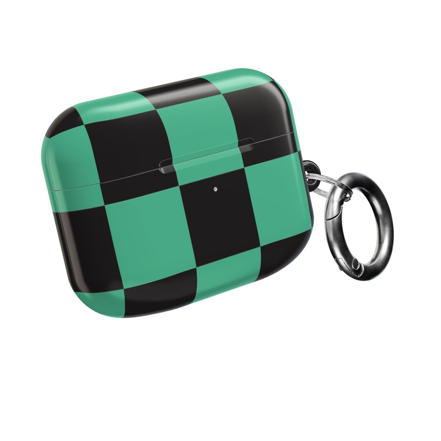 Tanjiro Green and Black Chequered AirPod Case — Protective Cover