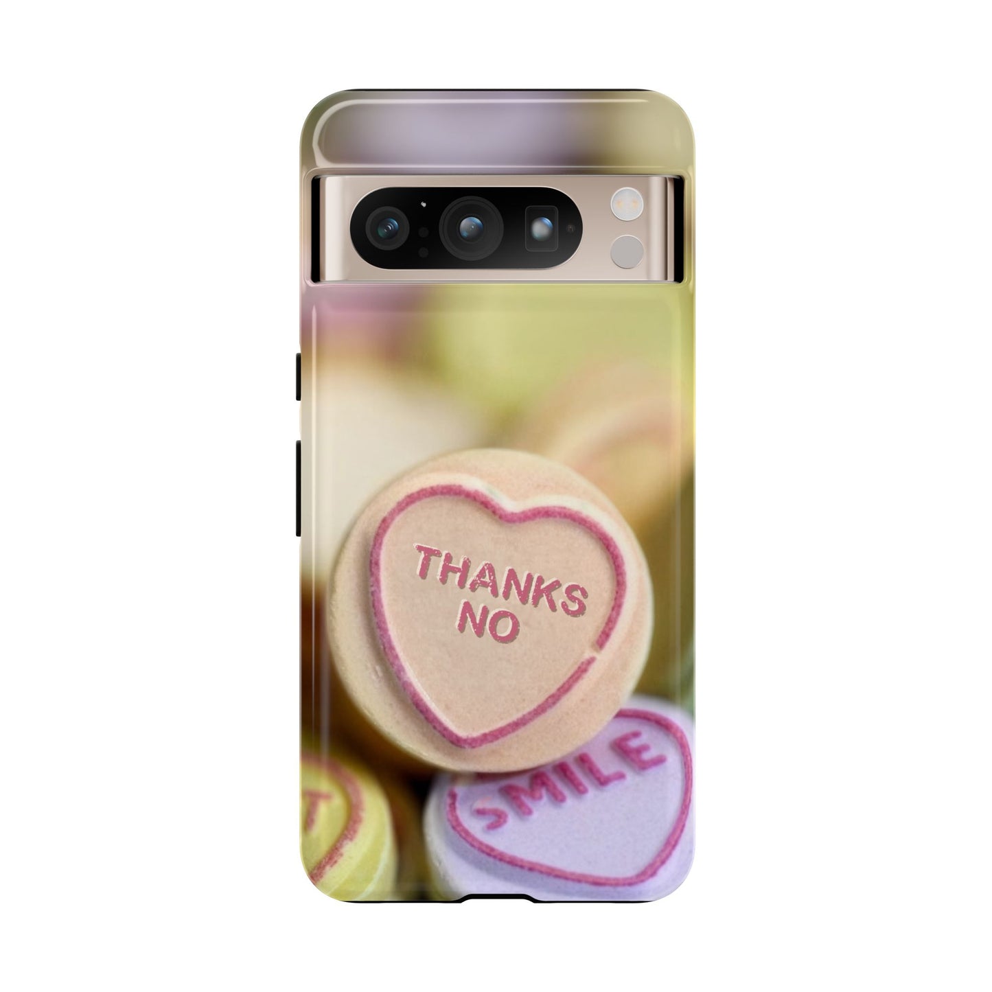 Personalised Love Heart Tough Case for Apple iPhone, Samsung Galaxy and Google Pixel.