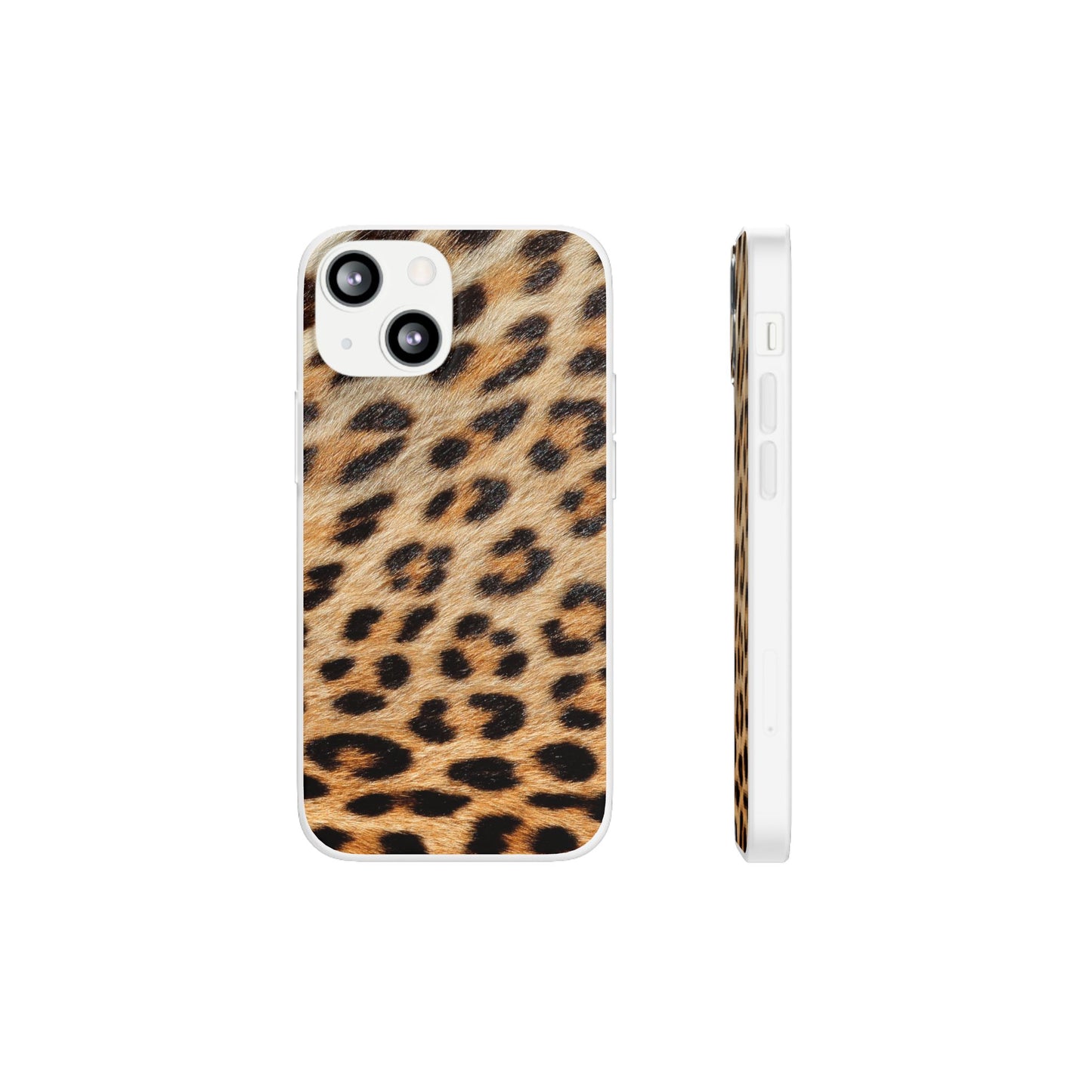 Leopard Print Flexi Phone Case — Soft-Touch Animal Print cover for Apple iPhone and Samsung Galaxy.