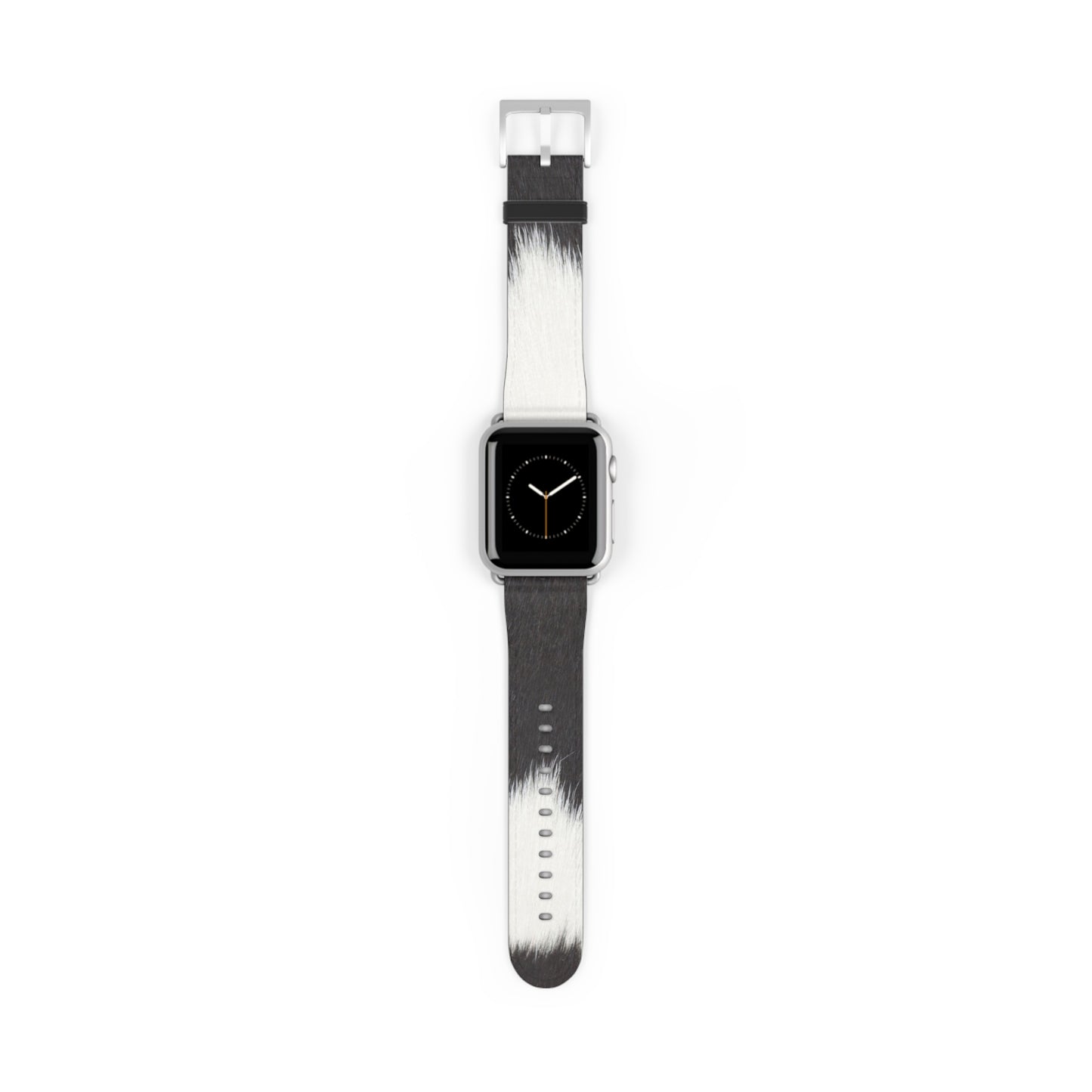 Cow Hide Watch Band for Apple Watch in faux-leather, luxury accessory with stainless steel buckle, everyday wear