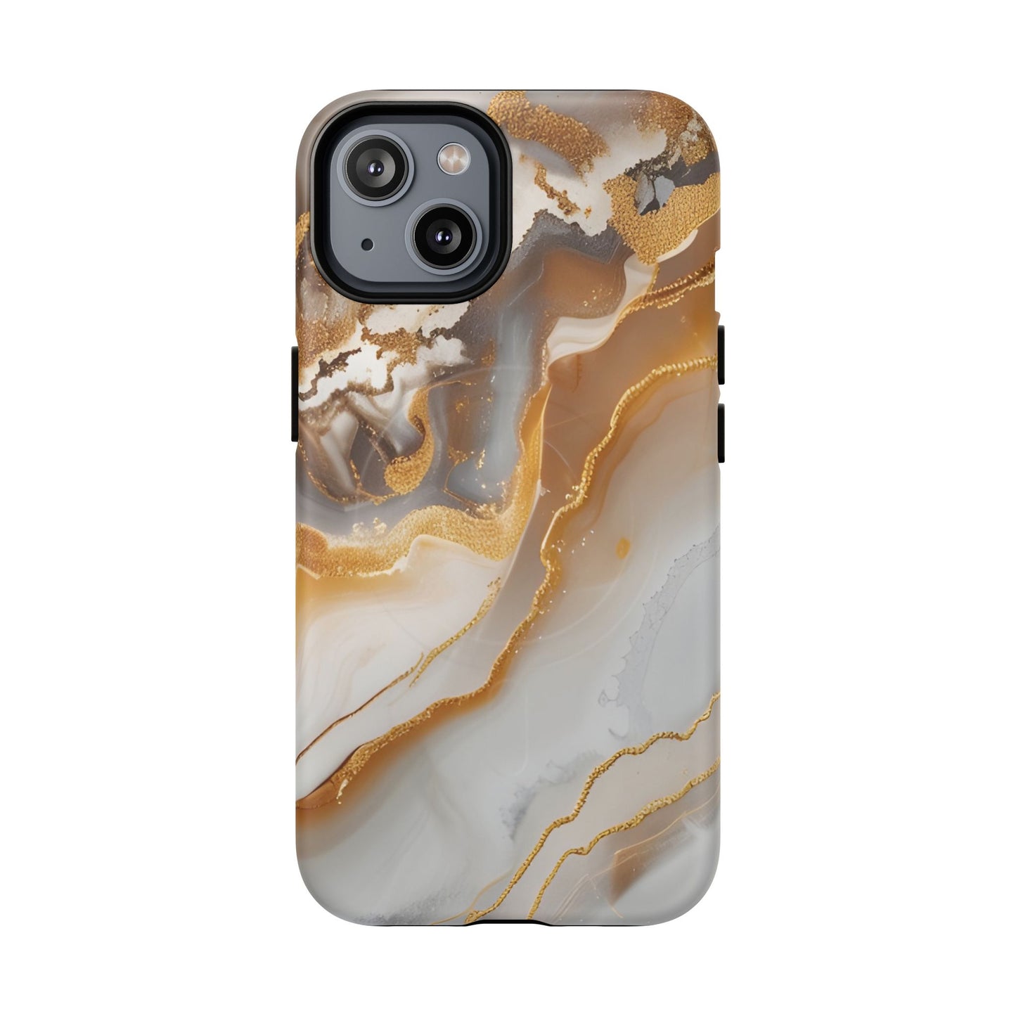 Marble and Gold Magnetic Phone Case — Marble and Gold Tough Protective MagSafe Case