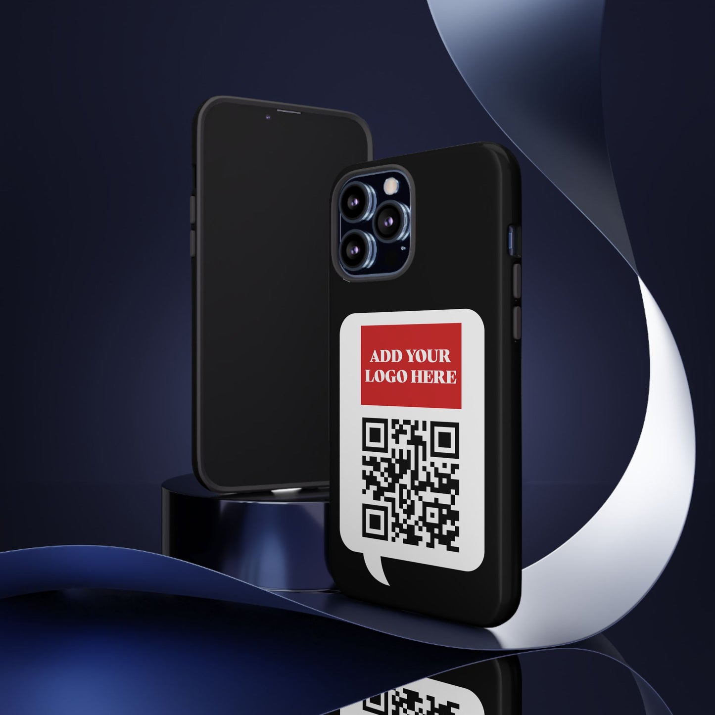 Custom QR Code and Logo Tough Phone Case — Contact Case