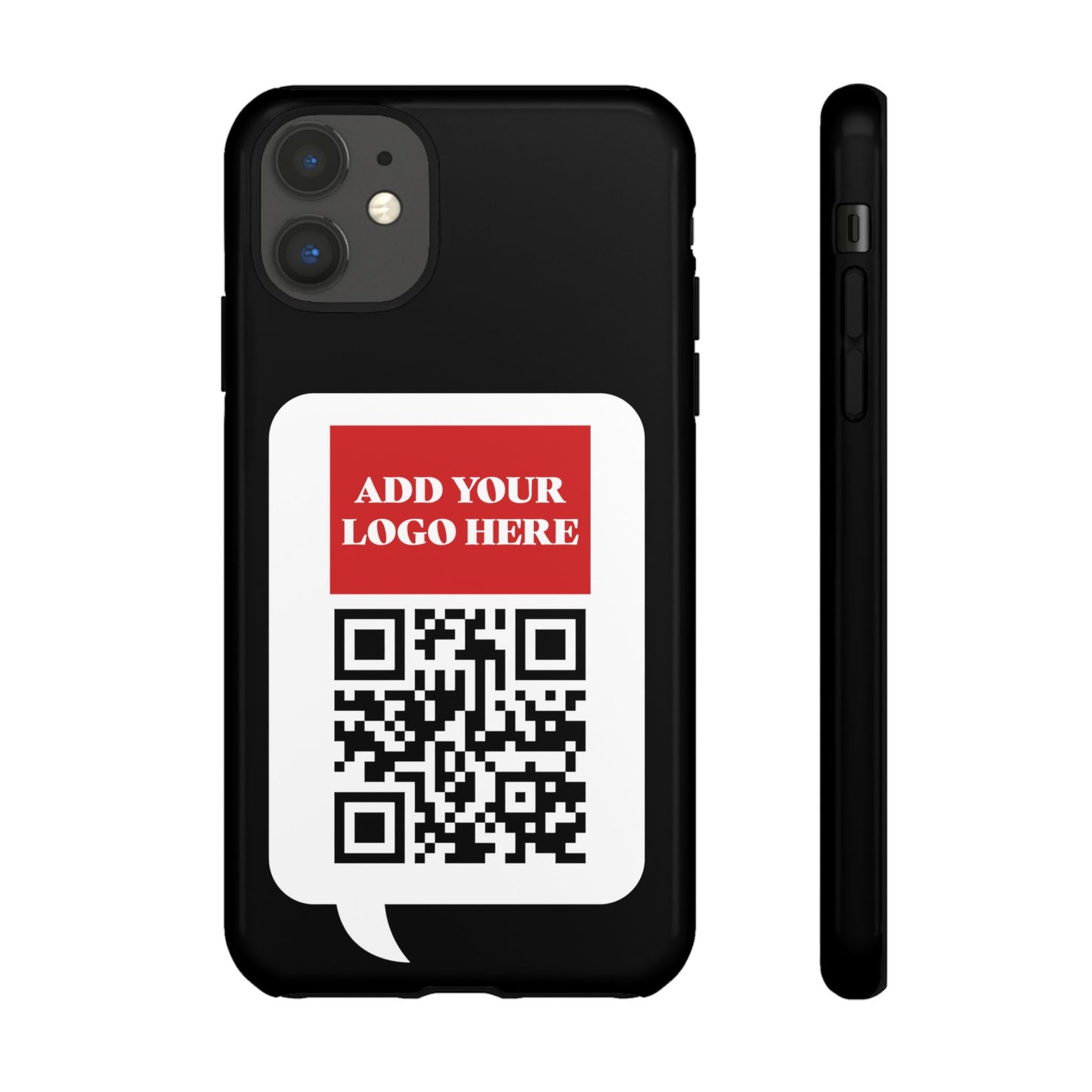 Custom QR Code and Logo Tough Phone Case — Contact Case
