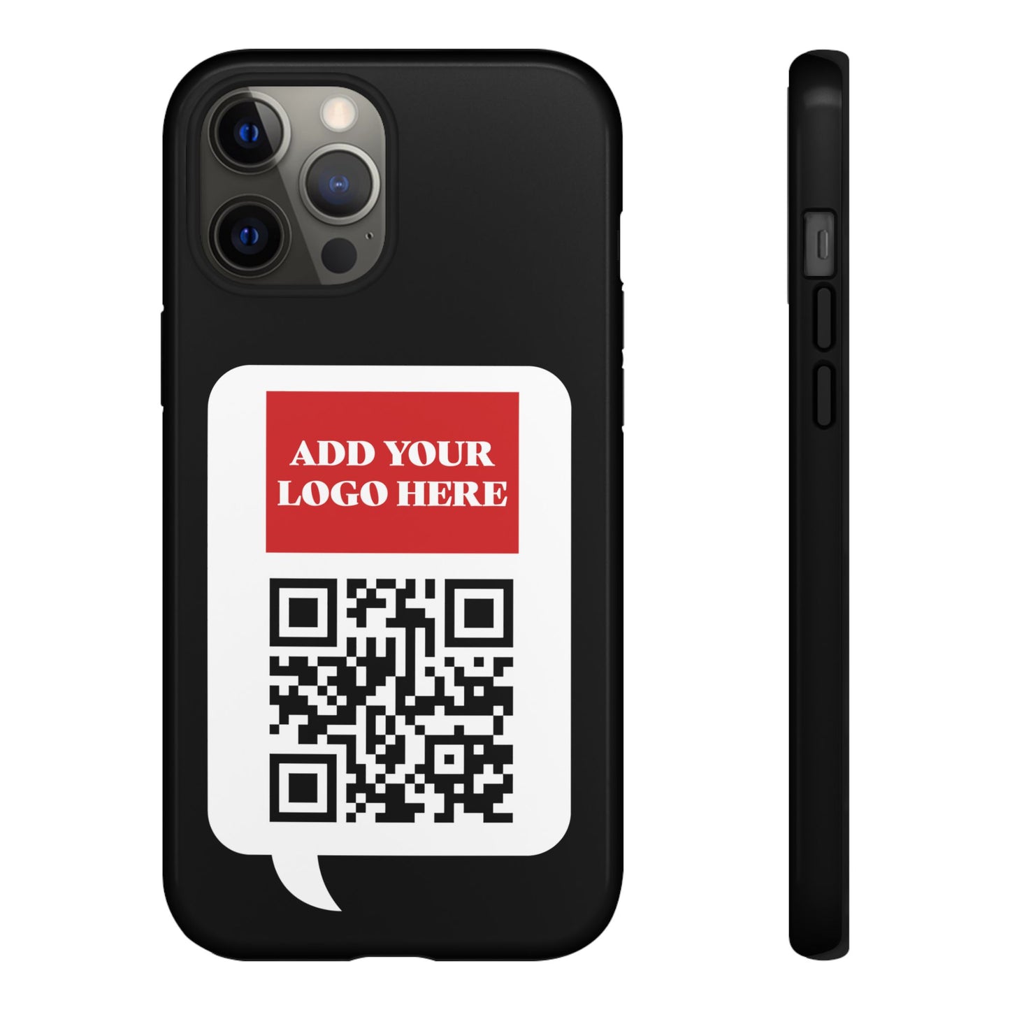 Custom QR Code and Logo Tough Phone Case — Contact Case