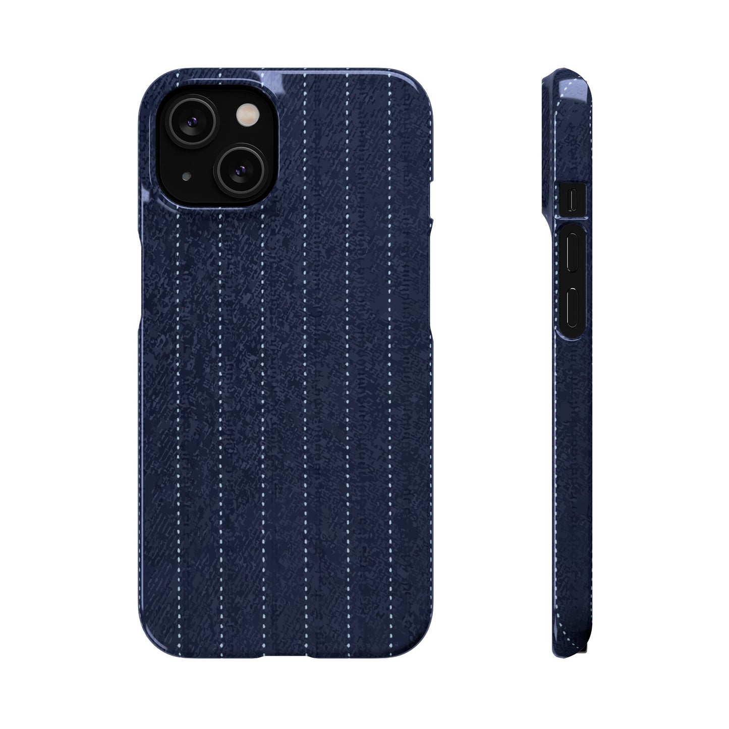 Pinstripe Snap Phone Case — Slim Protective iPhone Cover