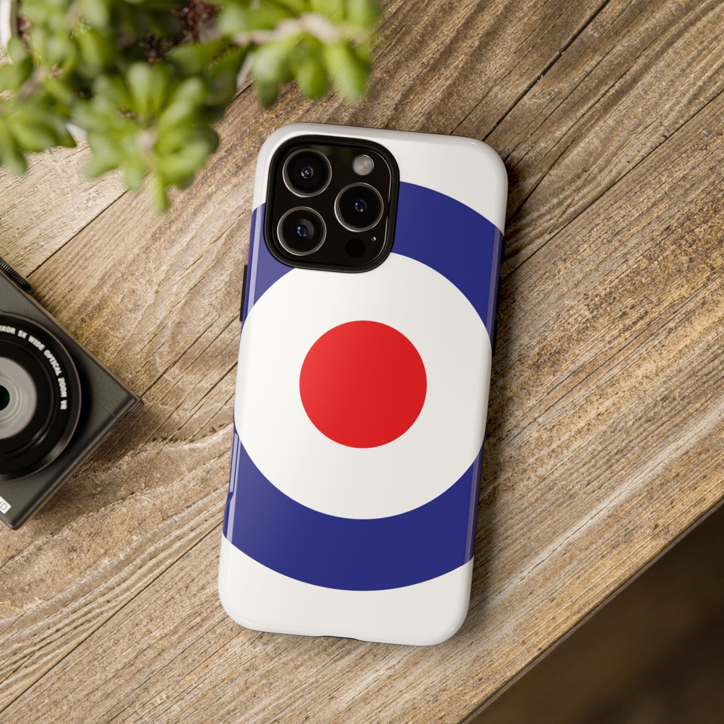 Retro Target Mod Roundel Tough Phone Case for Apple iPhone, Samsung Galaxy and Google Pixel.