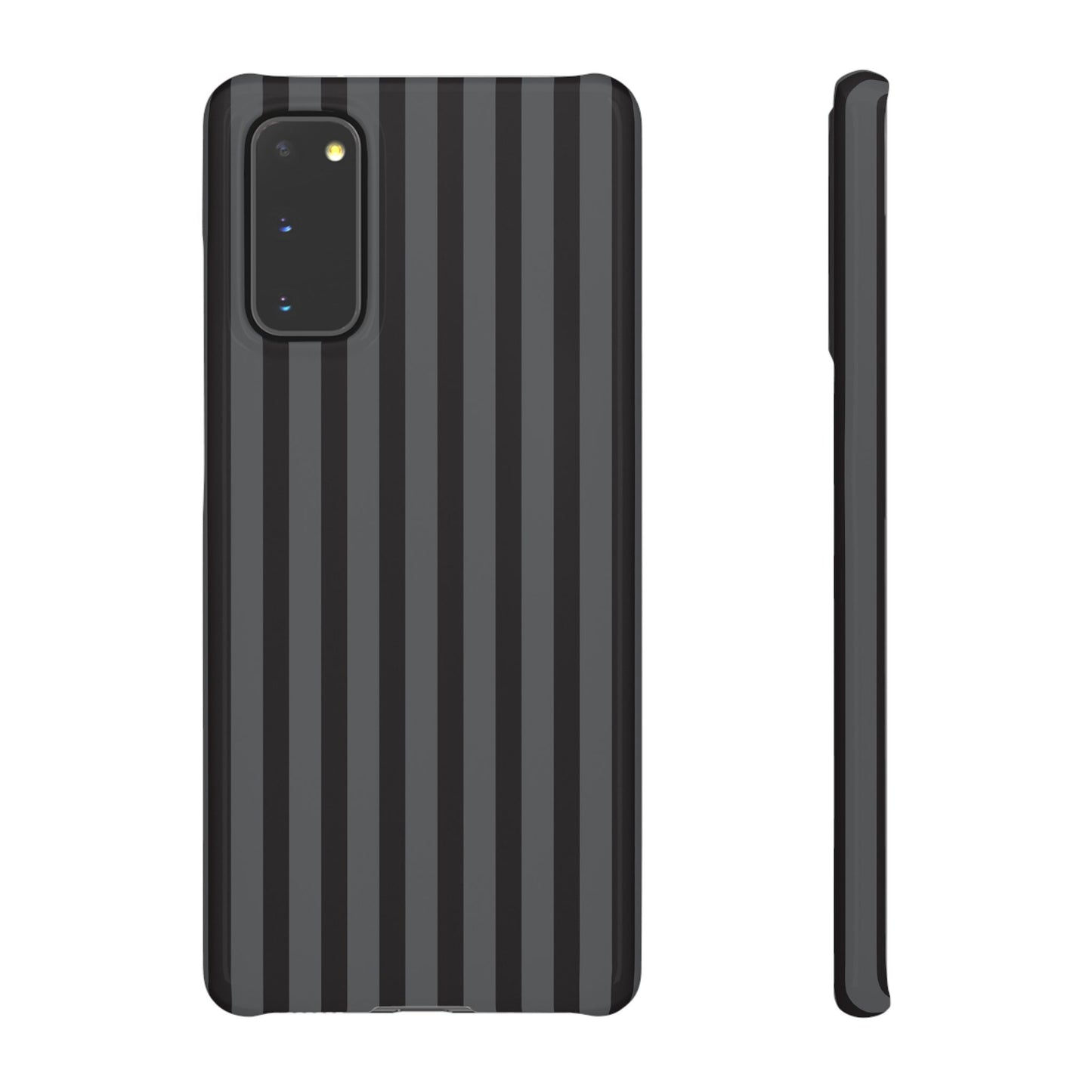 Black Vertical Stripe Snap Phone Case – Slim Protective Cover