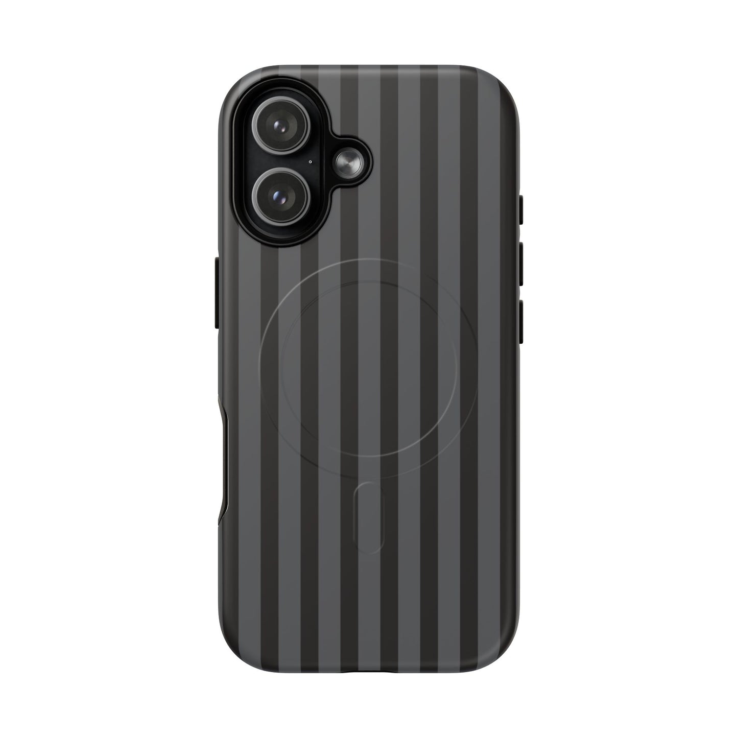 Magnetic Tough Phone Case — Black Stripe Protective Cover