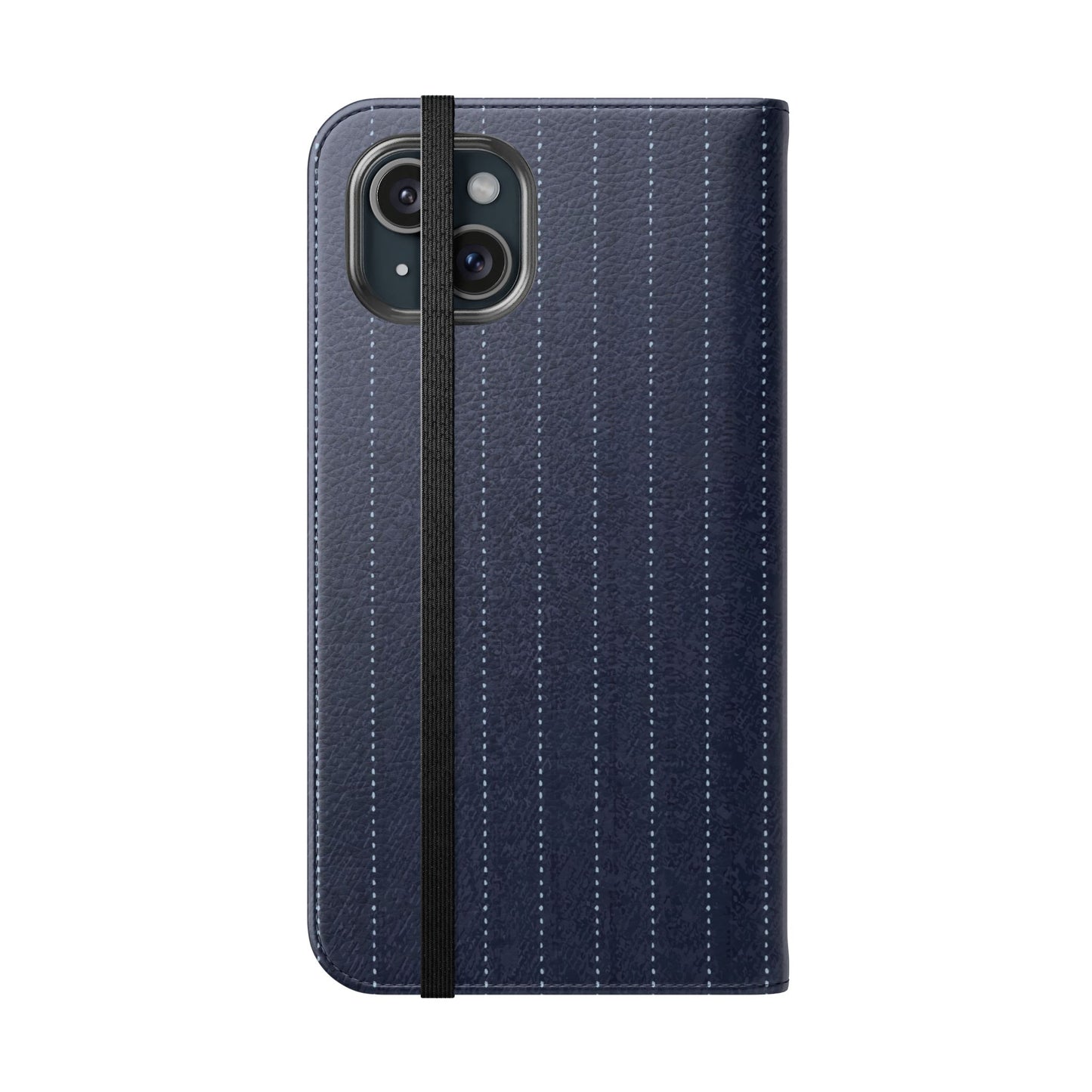 Pinstripe Flip Phone Case — Wallet Folio with Card Slots