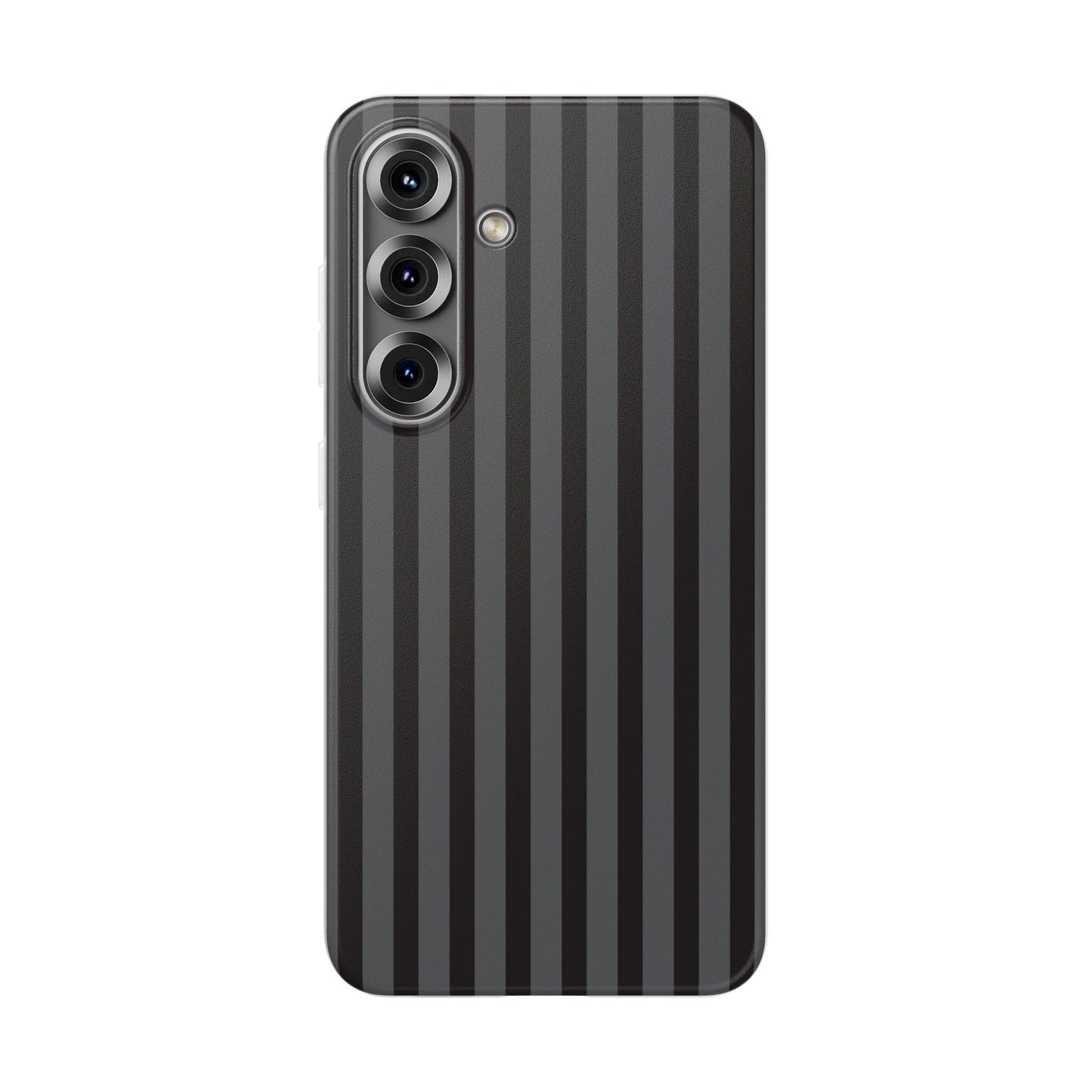 Black Stripe Flexible Phone Case for Apple iPhone, Samsung Galaxy.