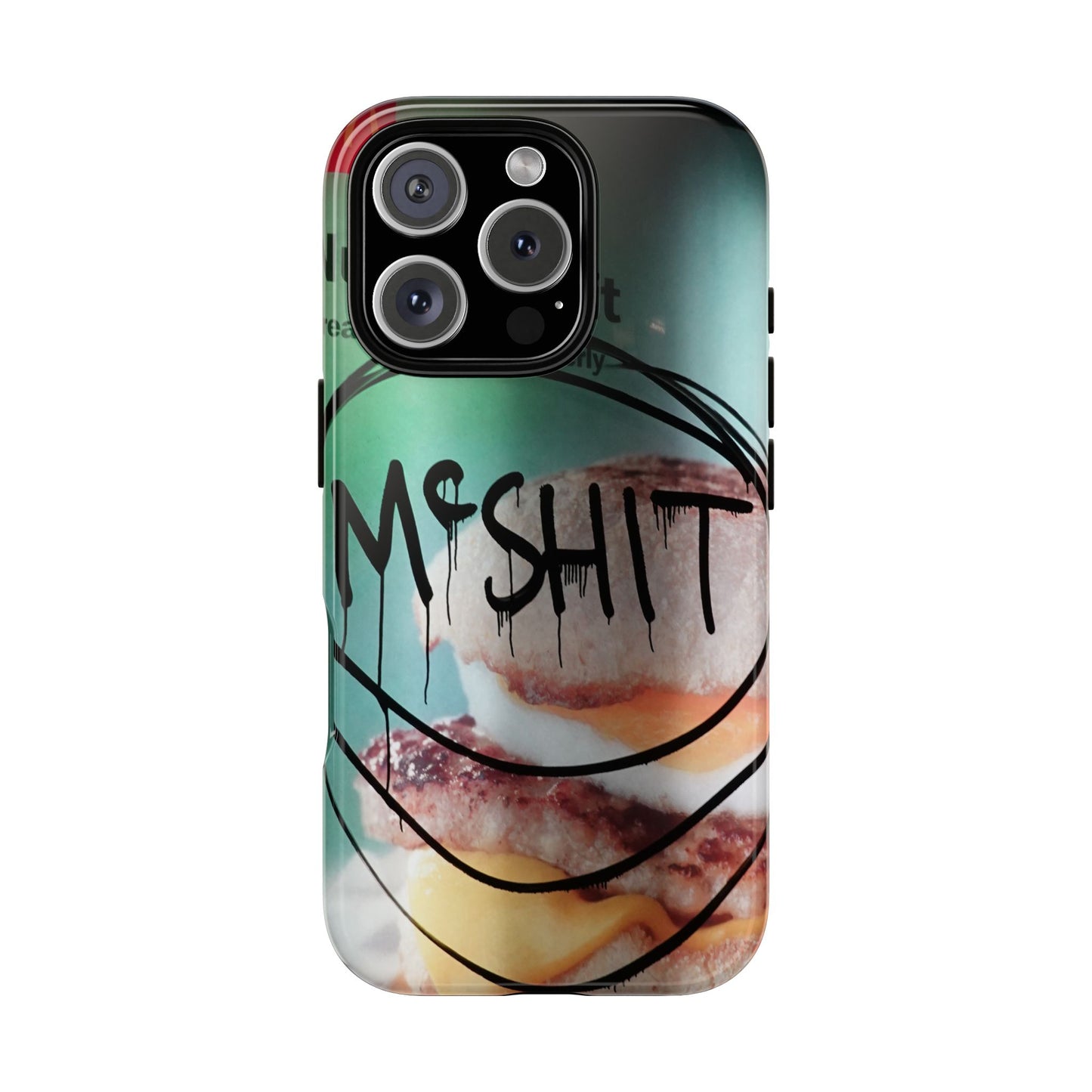 Phone Case — Grunge 'Misfit' Cheeseburger Design