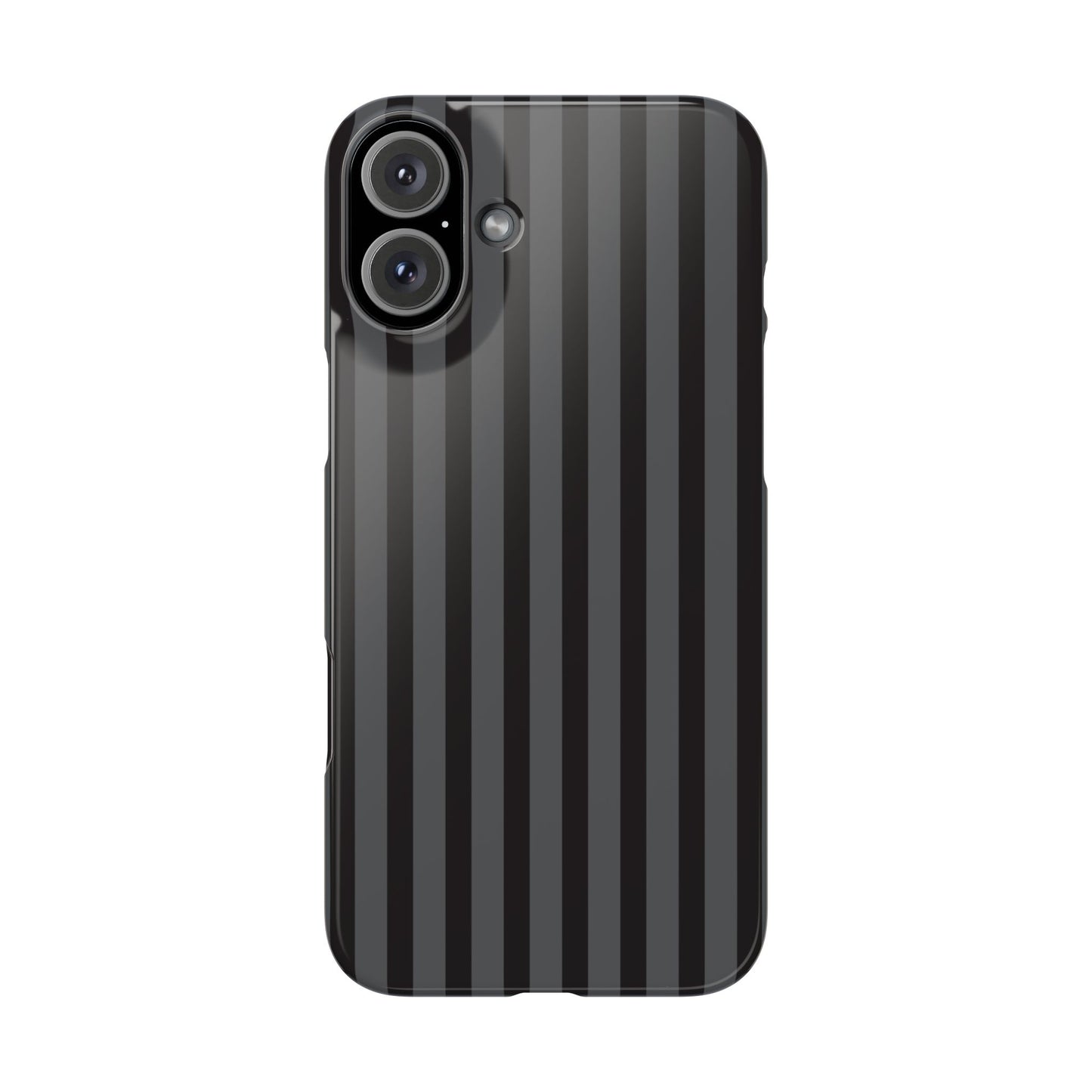 Black Vertical Stripe Snap Phone Case – Slim Protective Cover