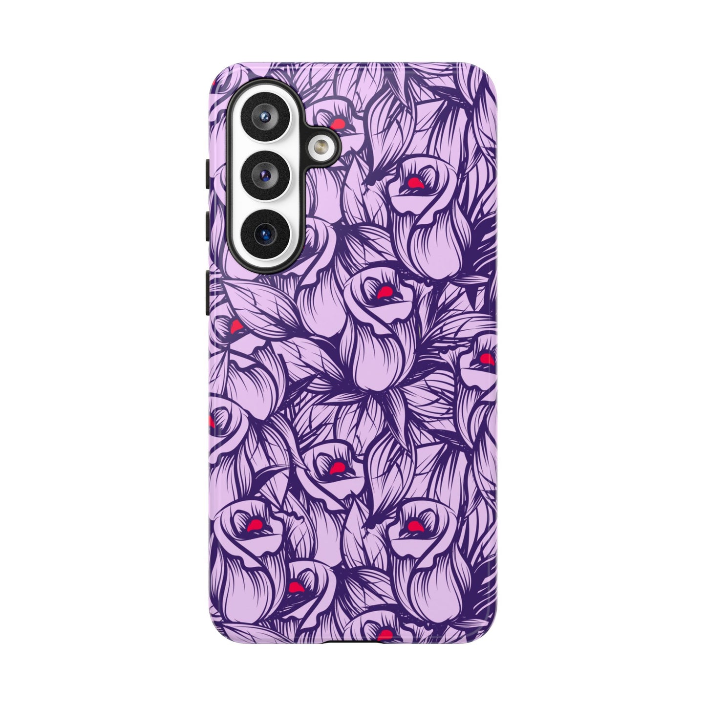 Botanical Floral Purple Rose Phone Case