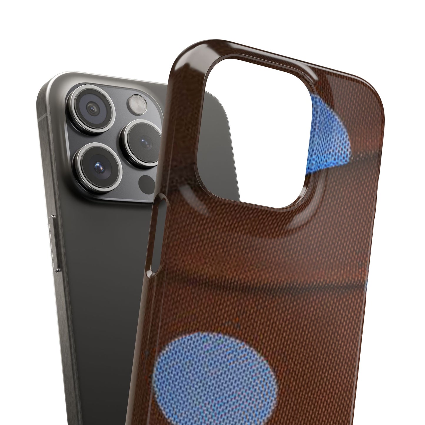 Polka Dot Snap Phone Case for Apple iPhone, Samsung Galaxy and Google Pixel.