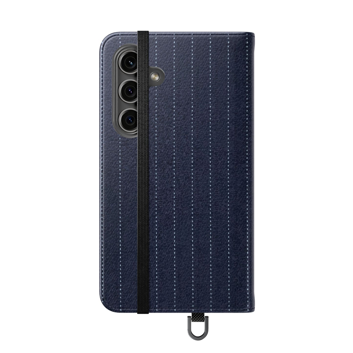 Pinstripe Flip Phone Case — Wallet Folio with Card Slots