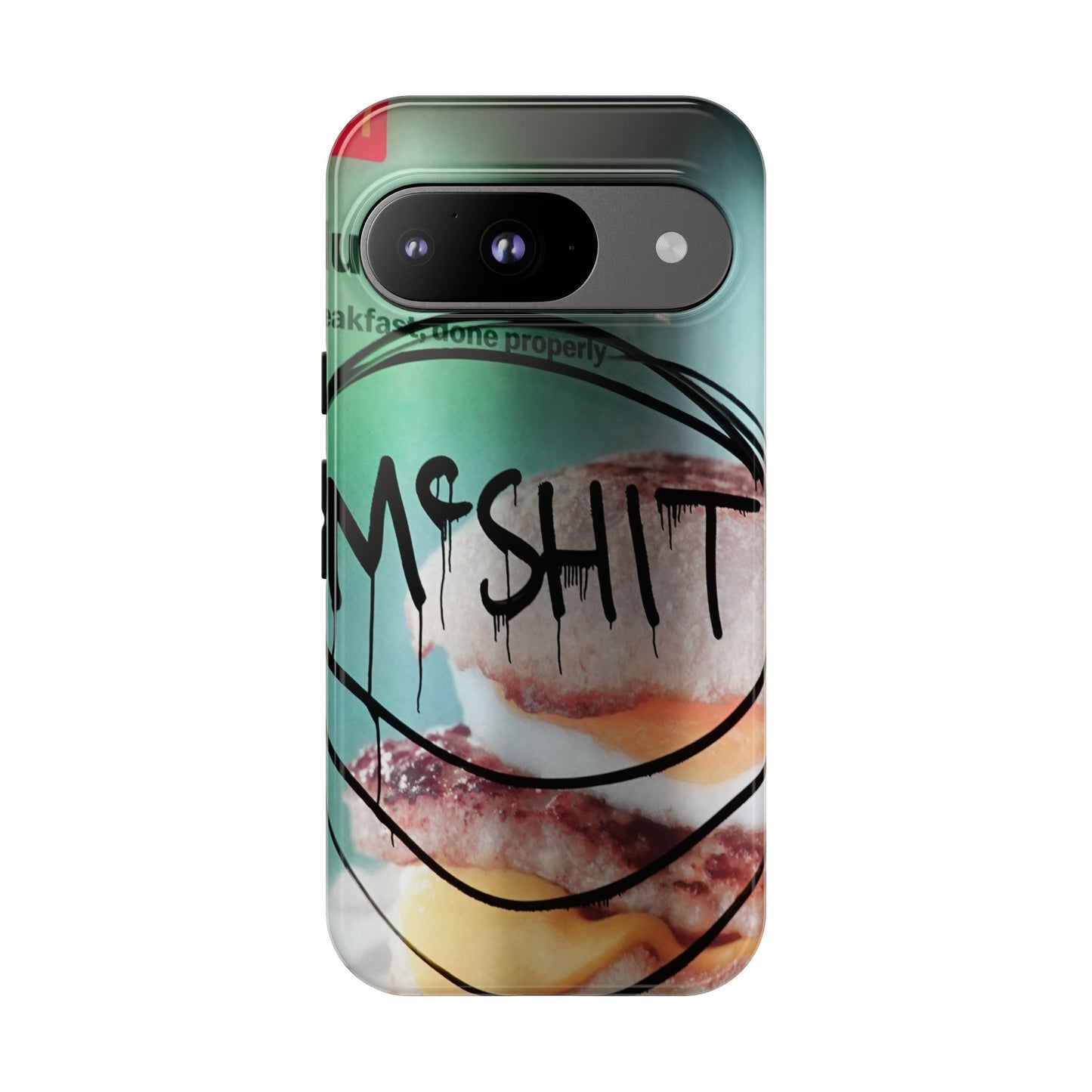 Phone Case — Grunge 'Misfit' Cheeseburger Design