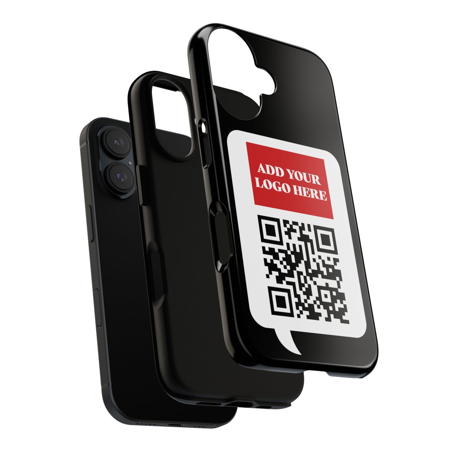 Custom QR Code and Logo Tough Phone Case — Contact Case