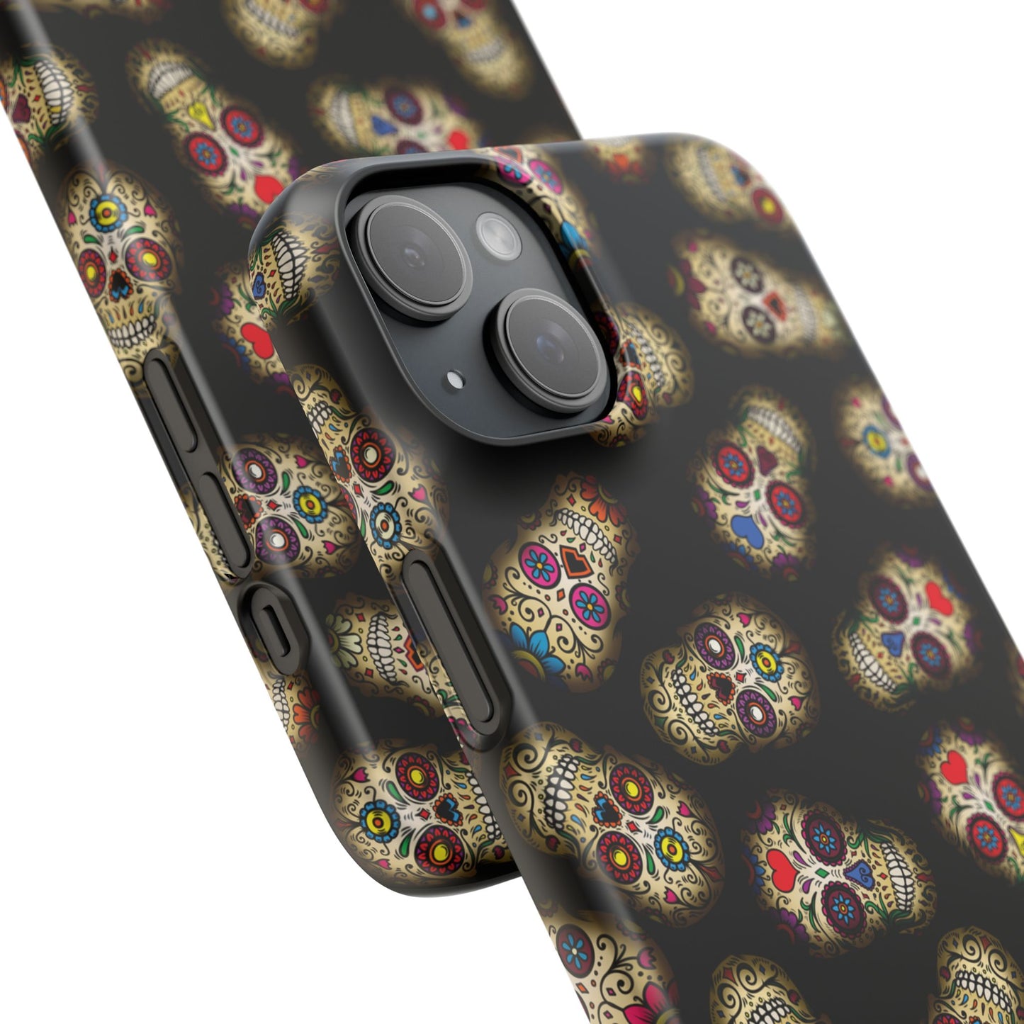 Sugar Skull — Day of the Dead Floral Slim Case for Apple iPhone, Samsung Galaxy and Google Pixel.