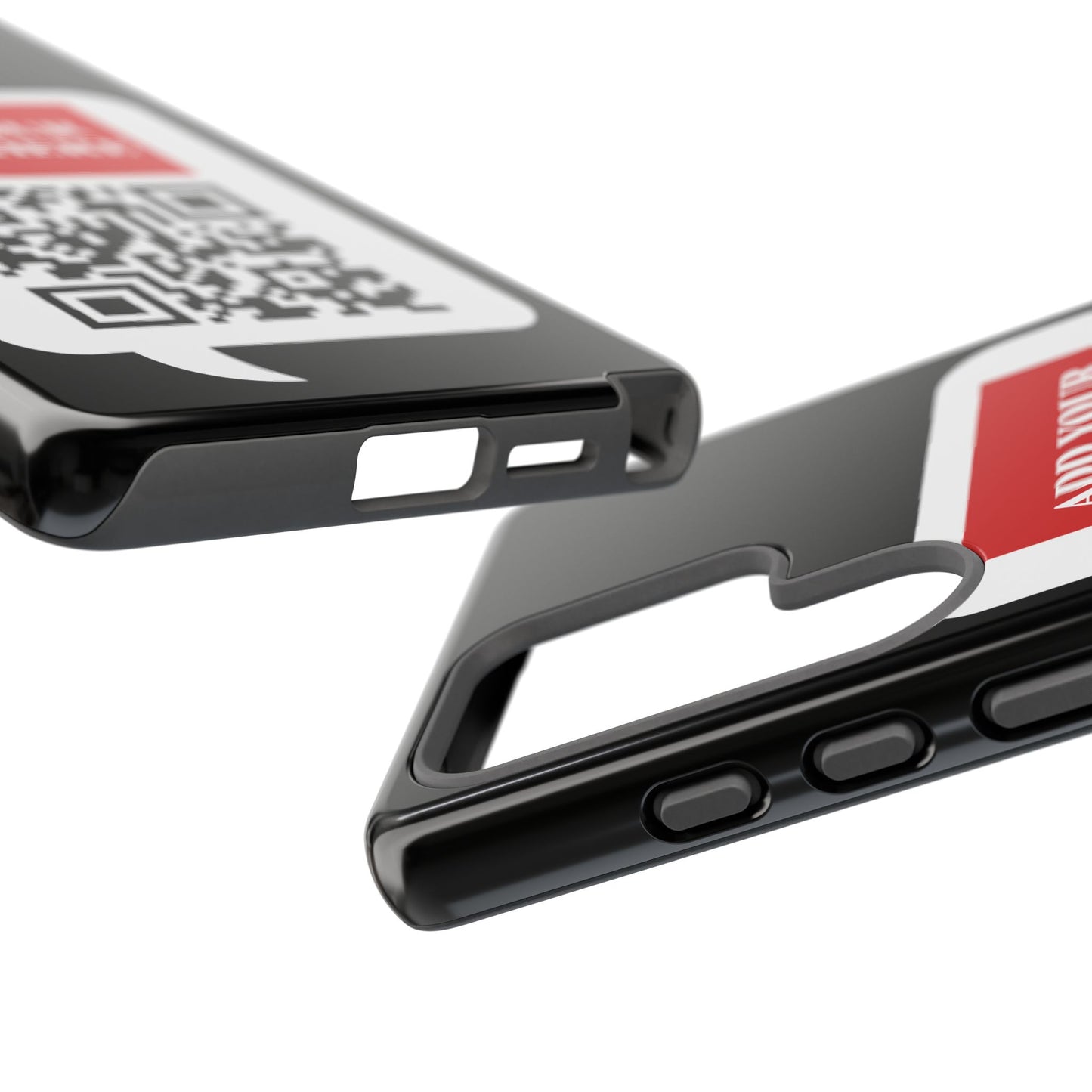 Custom QR Code and Logo Tough Phone Case — Contact Case
