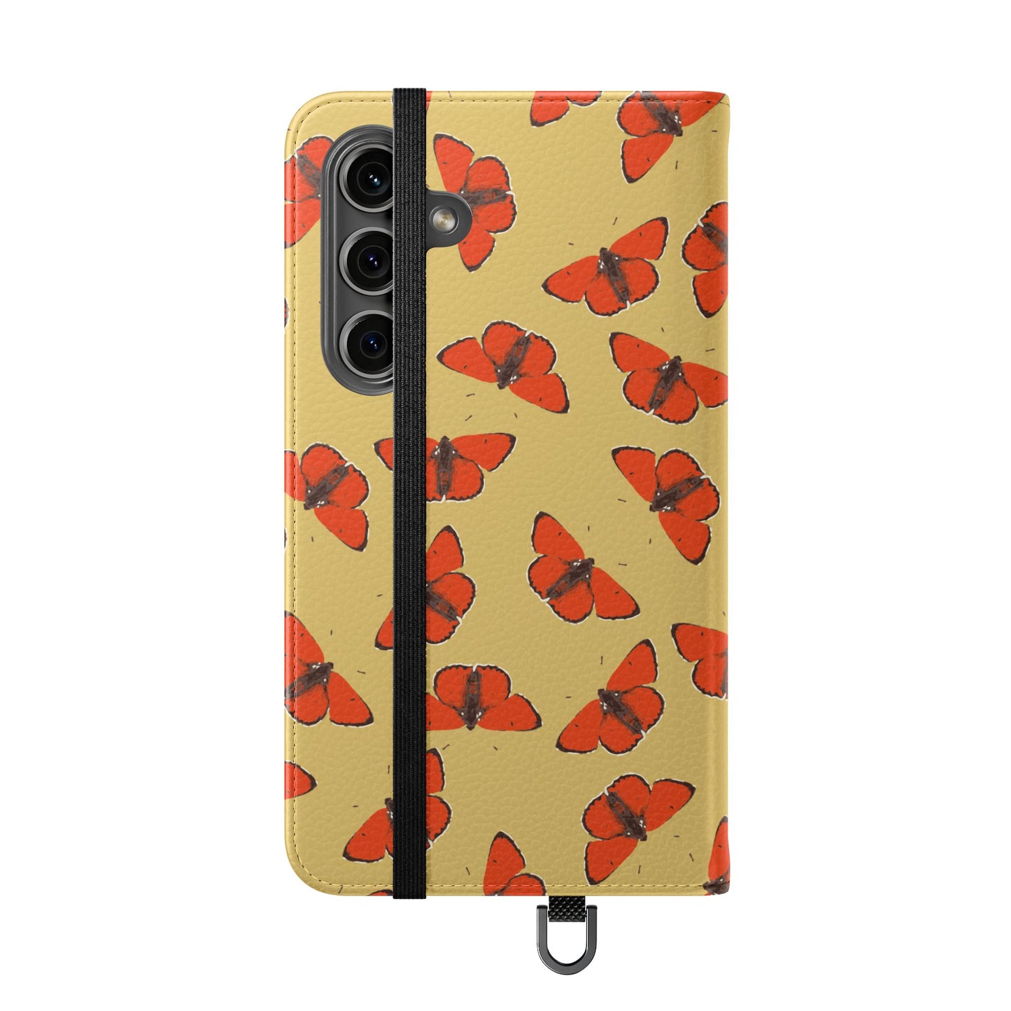 Red Butterflies Flip Phone Case — Flip Wallet Cover