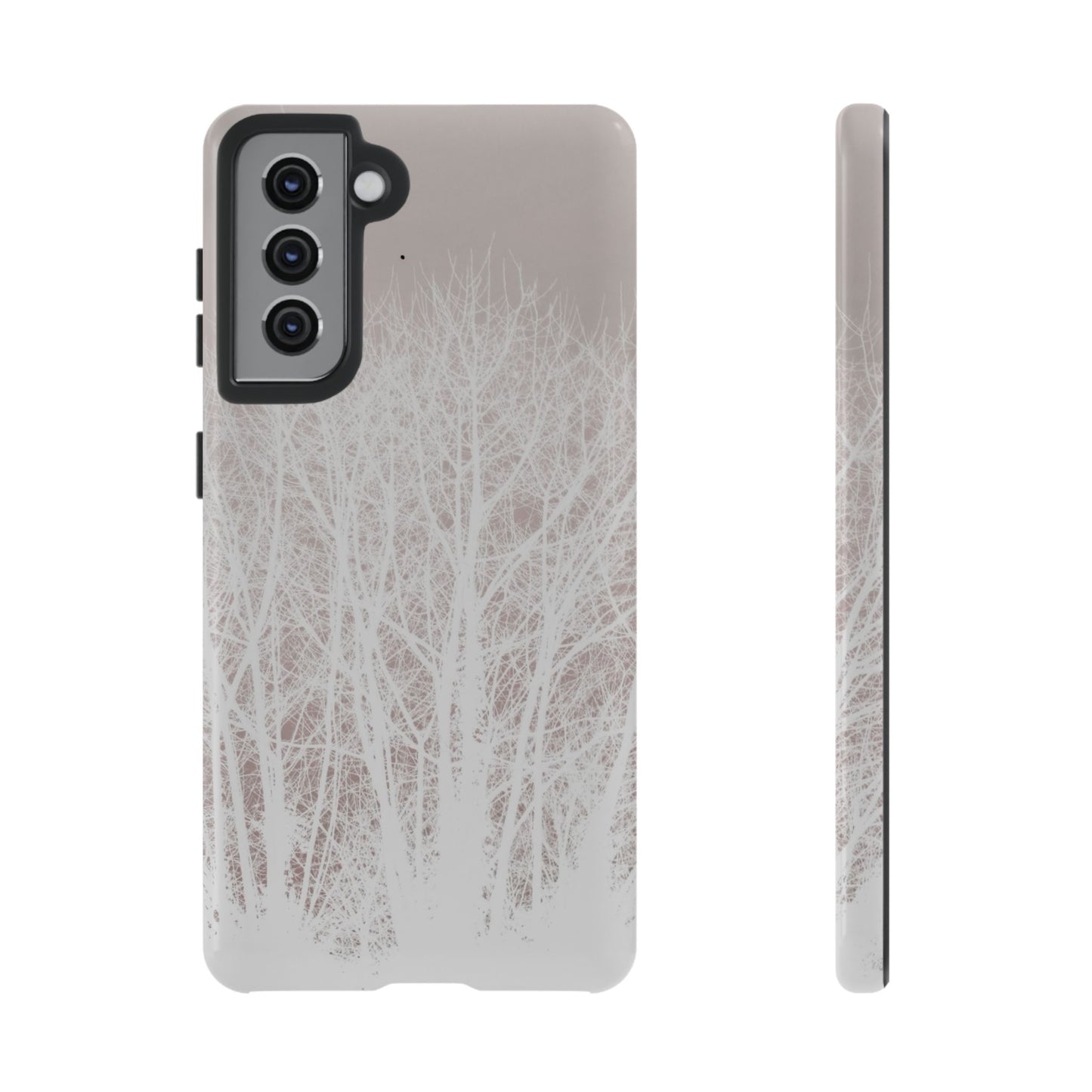 Copy of Night Forest Phone Case — Dark Tree Silhouette Protective Tough Case