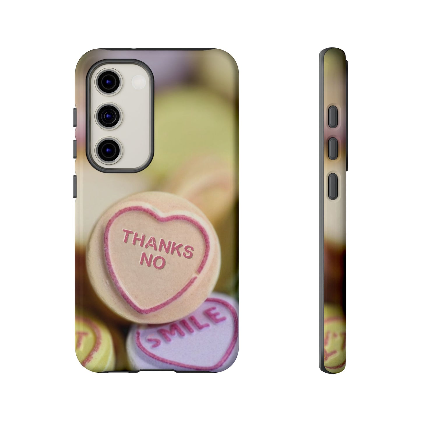 Personalised Love Heart Tough Case for Apple iPhone, Samsung Galaxy and Google Pixel.