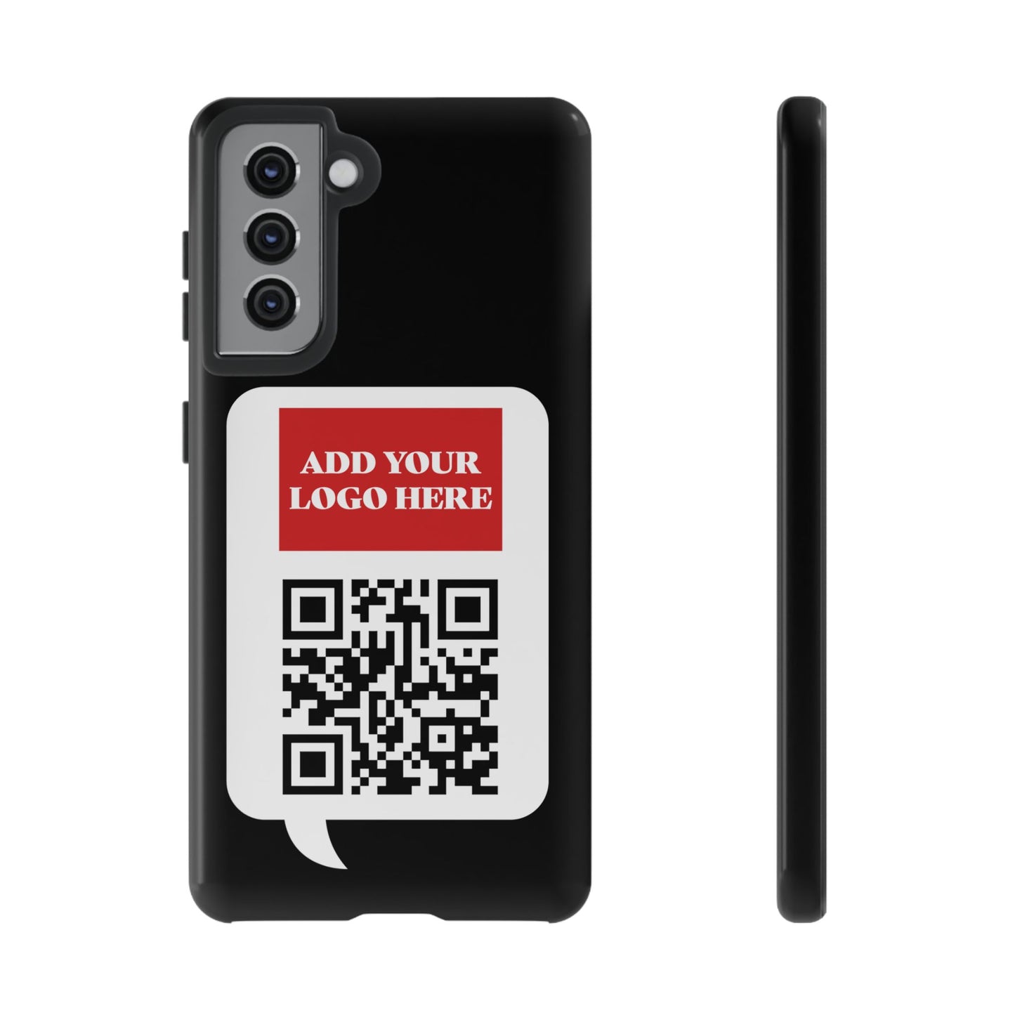 Custom QR Code and Logo Tough Phone Case — Contact Case