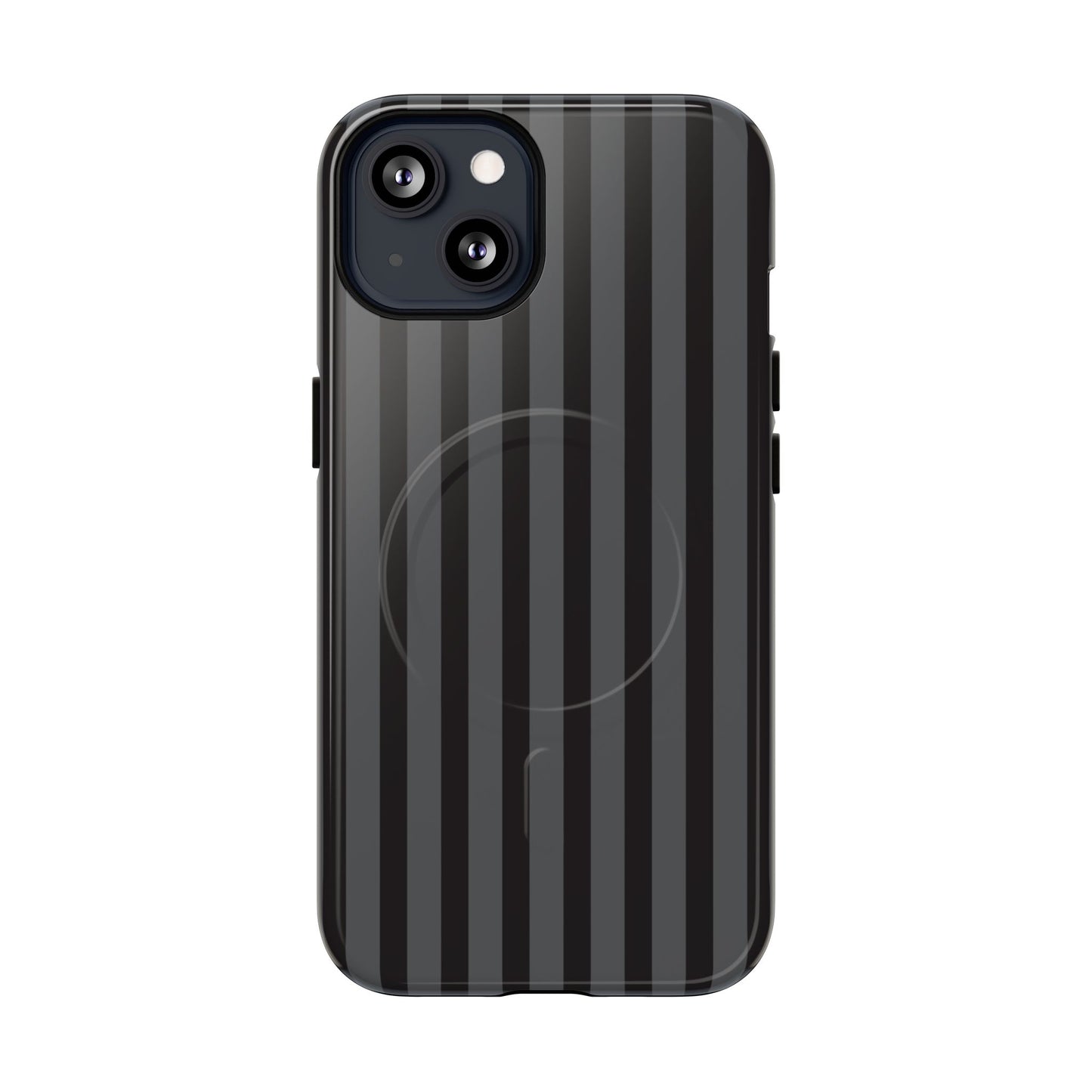 Magnetic Tough Phone Case — Black Stripe Protective Cover