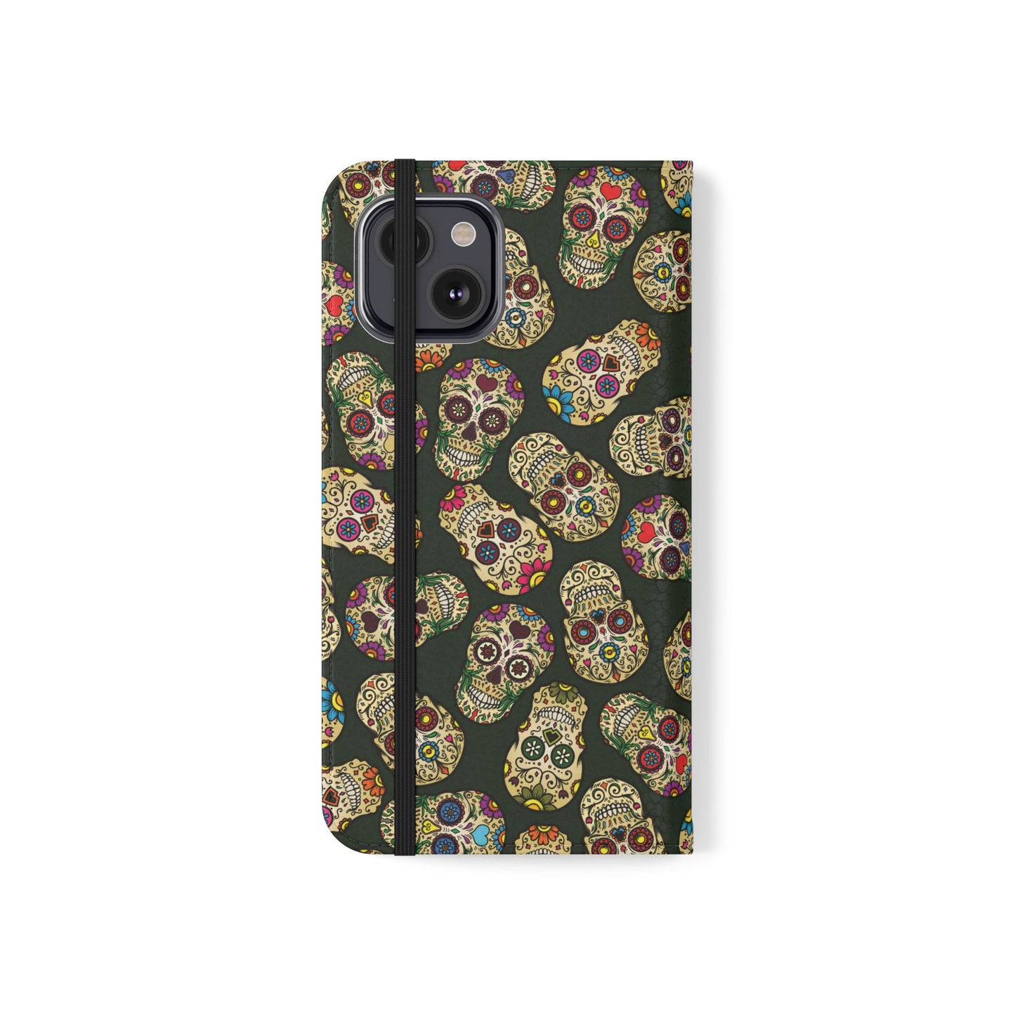 Sugar Skulls Flip Phone Case — Flip Wallet Cover