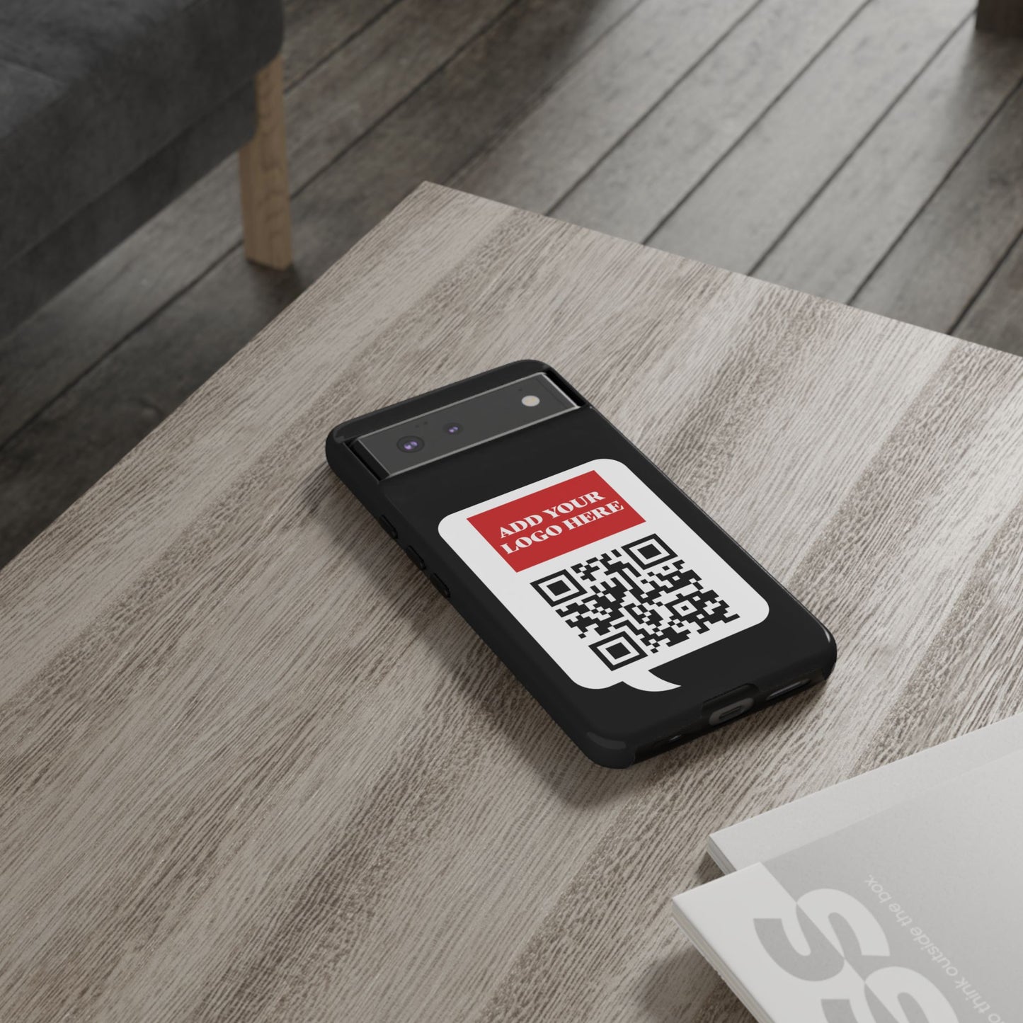 Custom QR Code and Logo Tough Phone Case — Contact Case