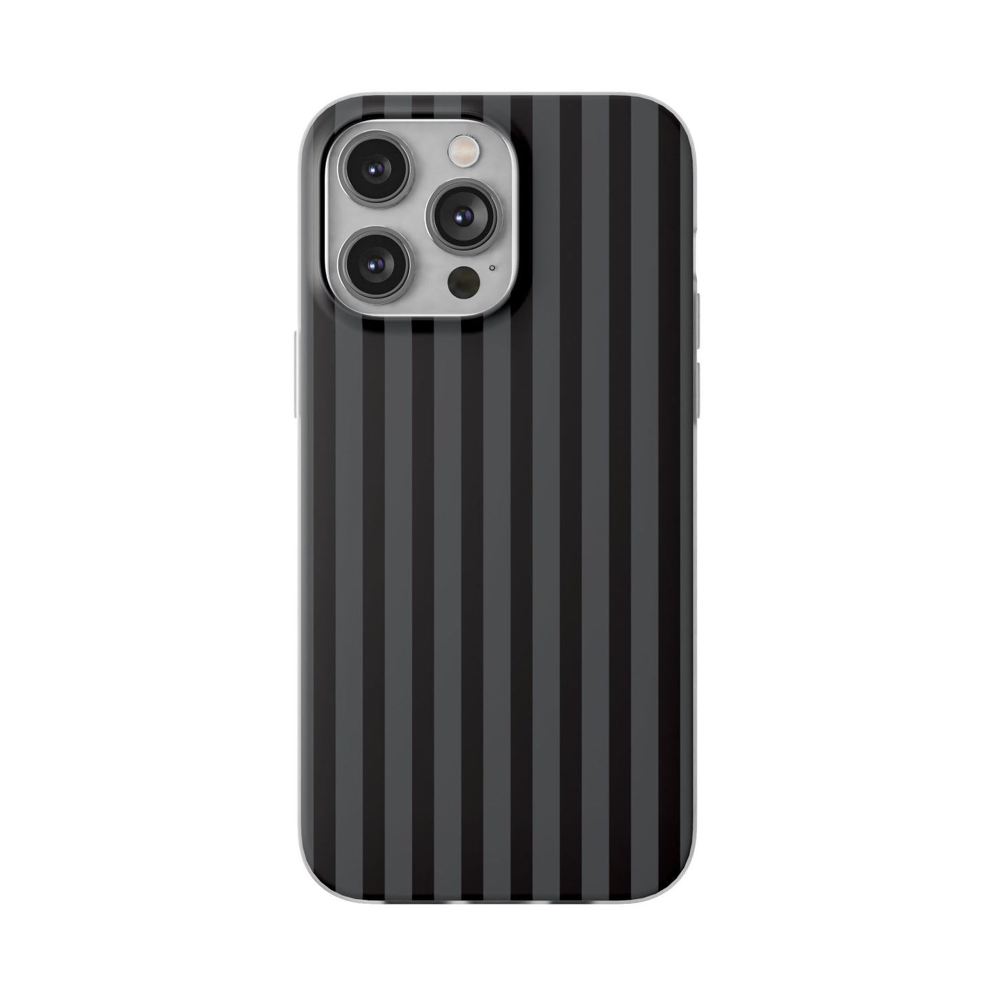 Black Stripe Flexible Phone Case for Apple iPhone, Samsung Galaxy.