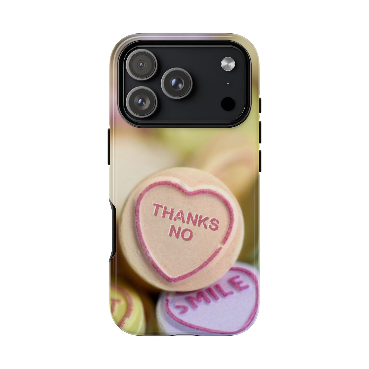 Personalised Love Heart Tough Case for Apple iPhone, Samsung Galaxy and Google Pixel.