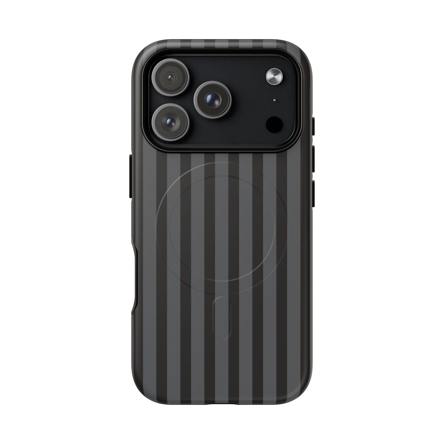 Magnetic Tough Phone Case — Black Stripe Protective Cover