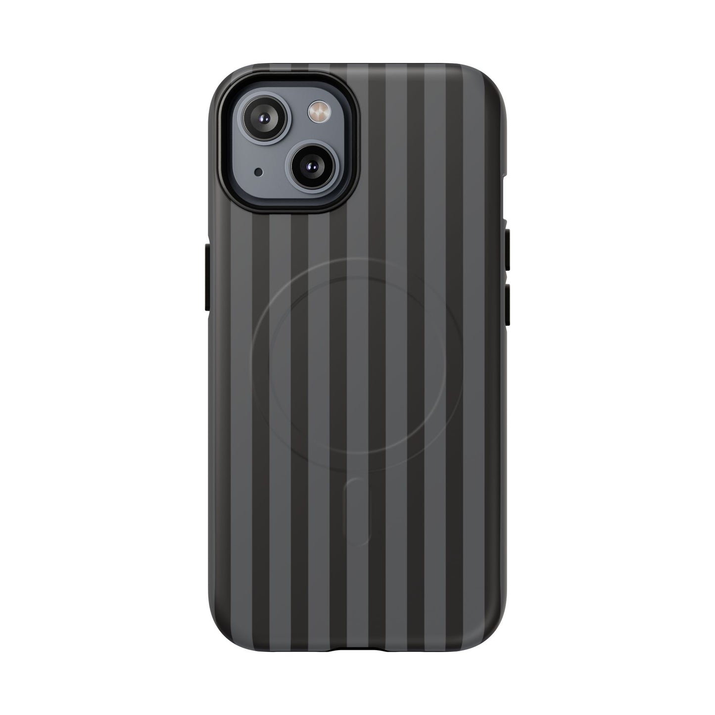 Magnetic Tough Phone Case — Black Stripe Protective Cover