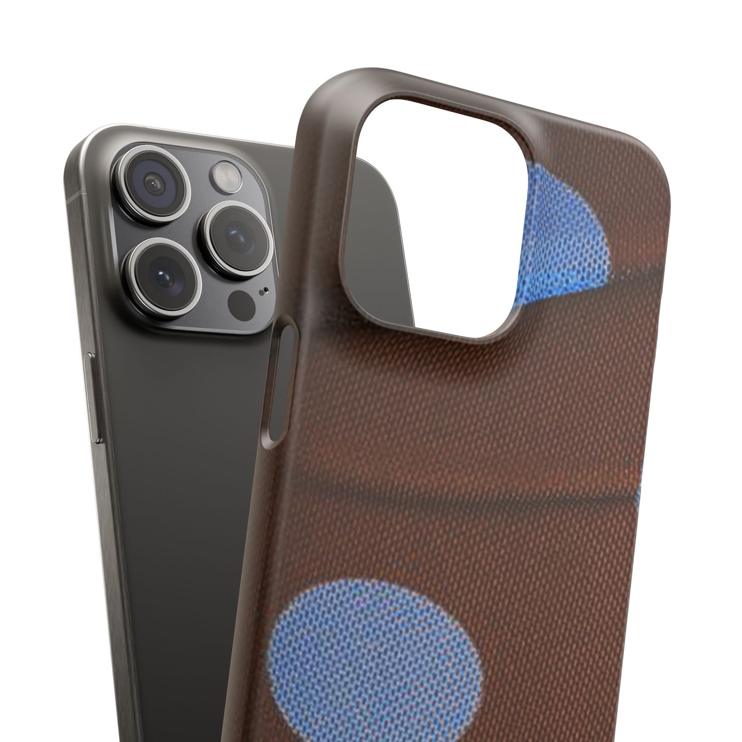 Polka Dot Snap Phone Case for Apple iPhone, Samsung Galaxy and Google Pixel.