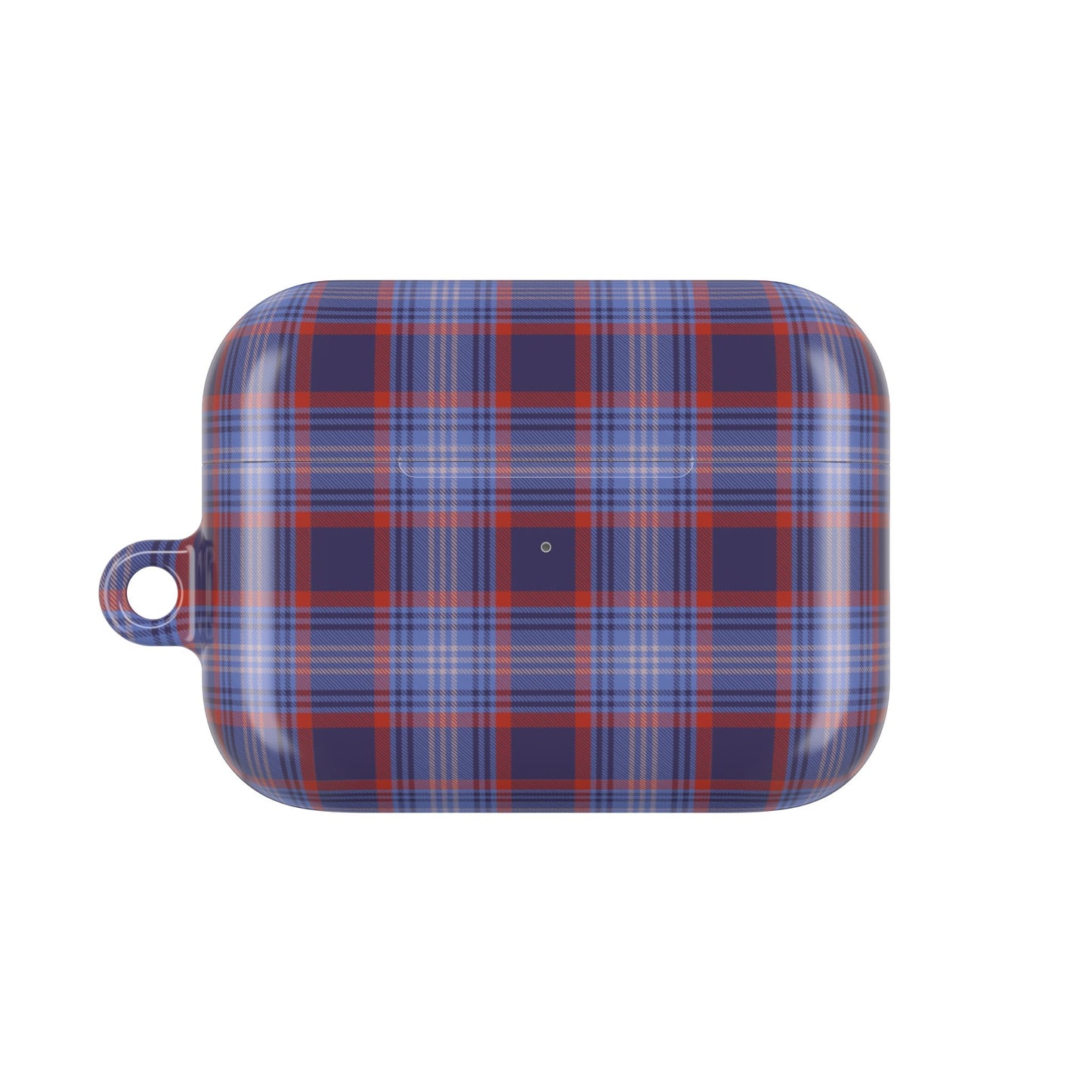 Red and Blue Tartan AirPod Case — Classic Red Blue Plaid Protective Cover