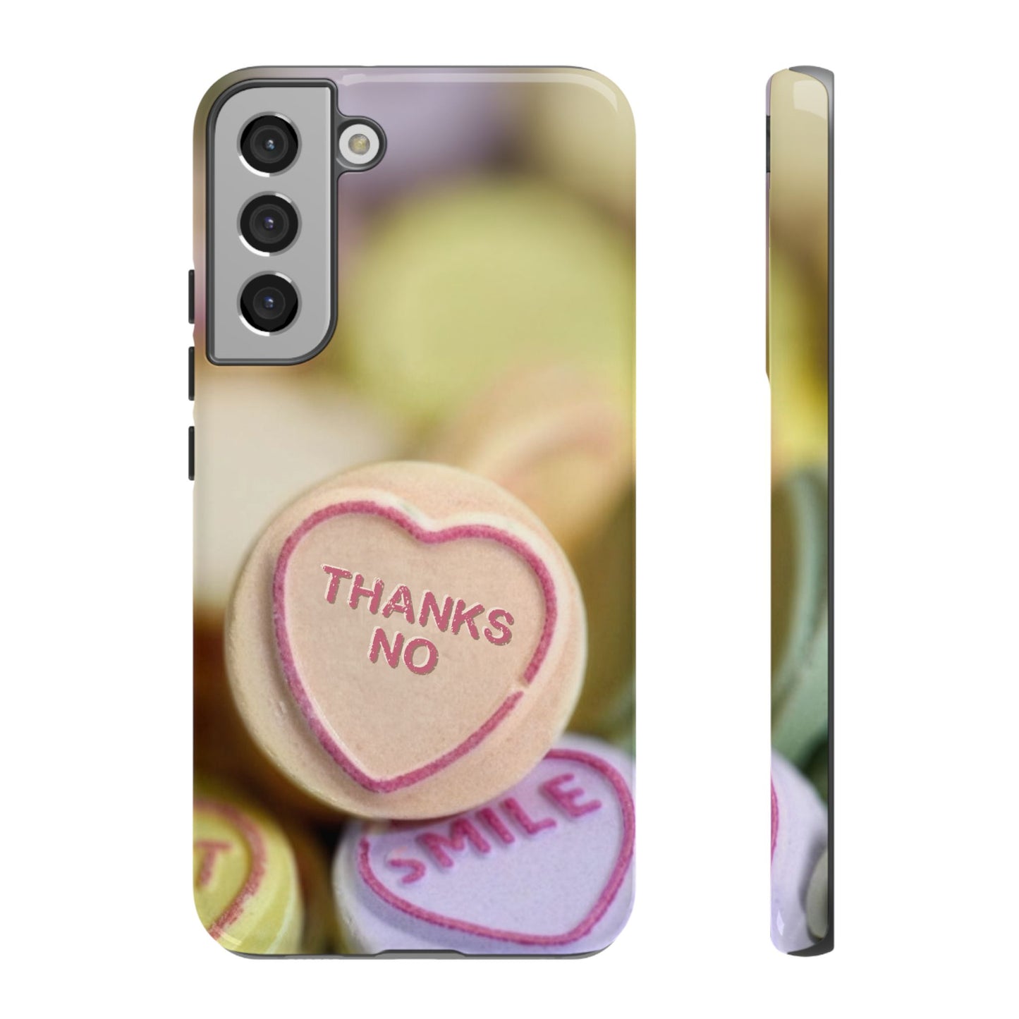 Personalised Love Heart Tough Case for Apple iPhone, Samsung Galaxy and Google Pixel.