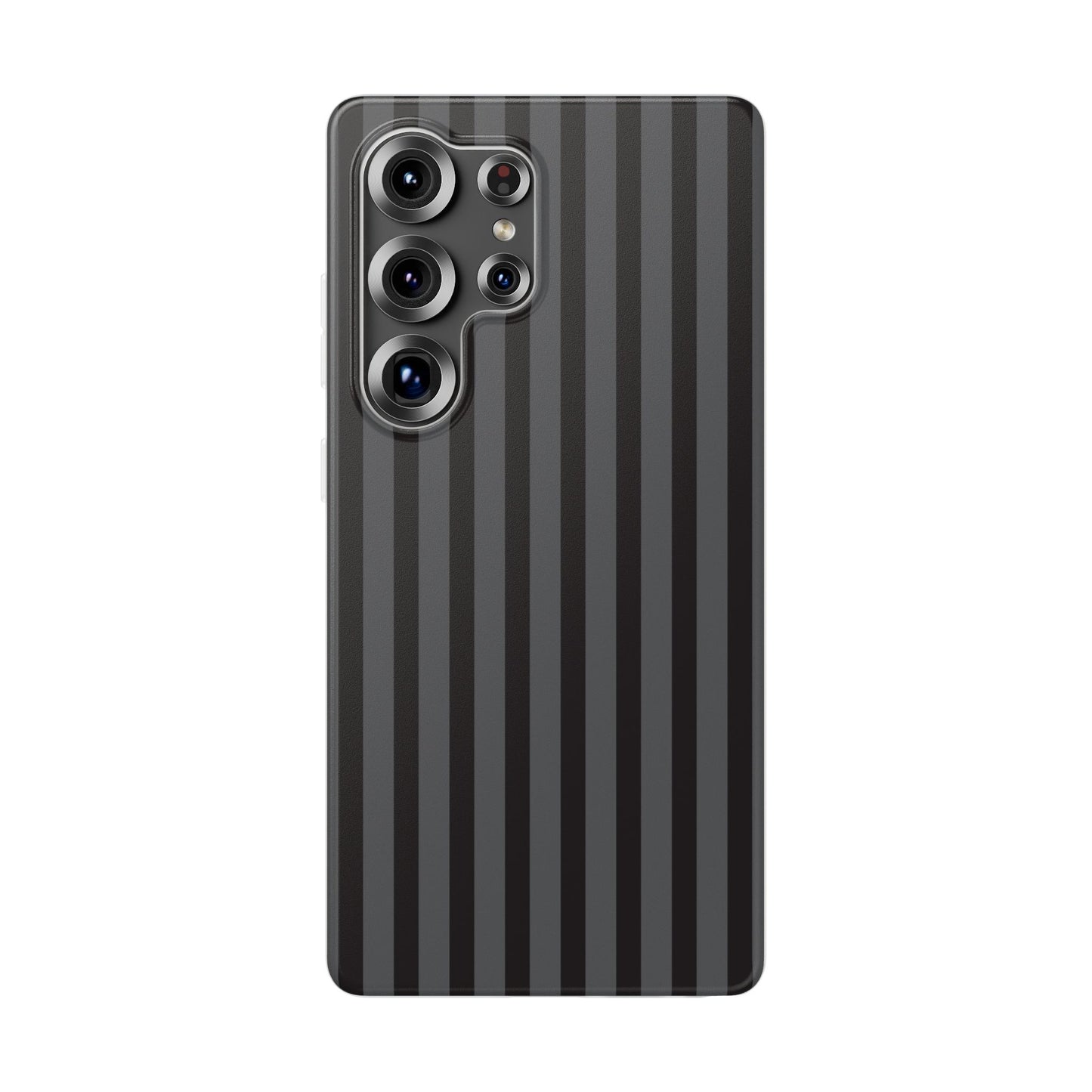 Black Stripe Flexible Phone Case for Apple iPhone, Samsung Galaxy.