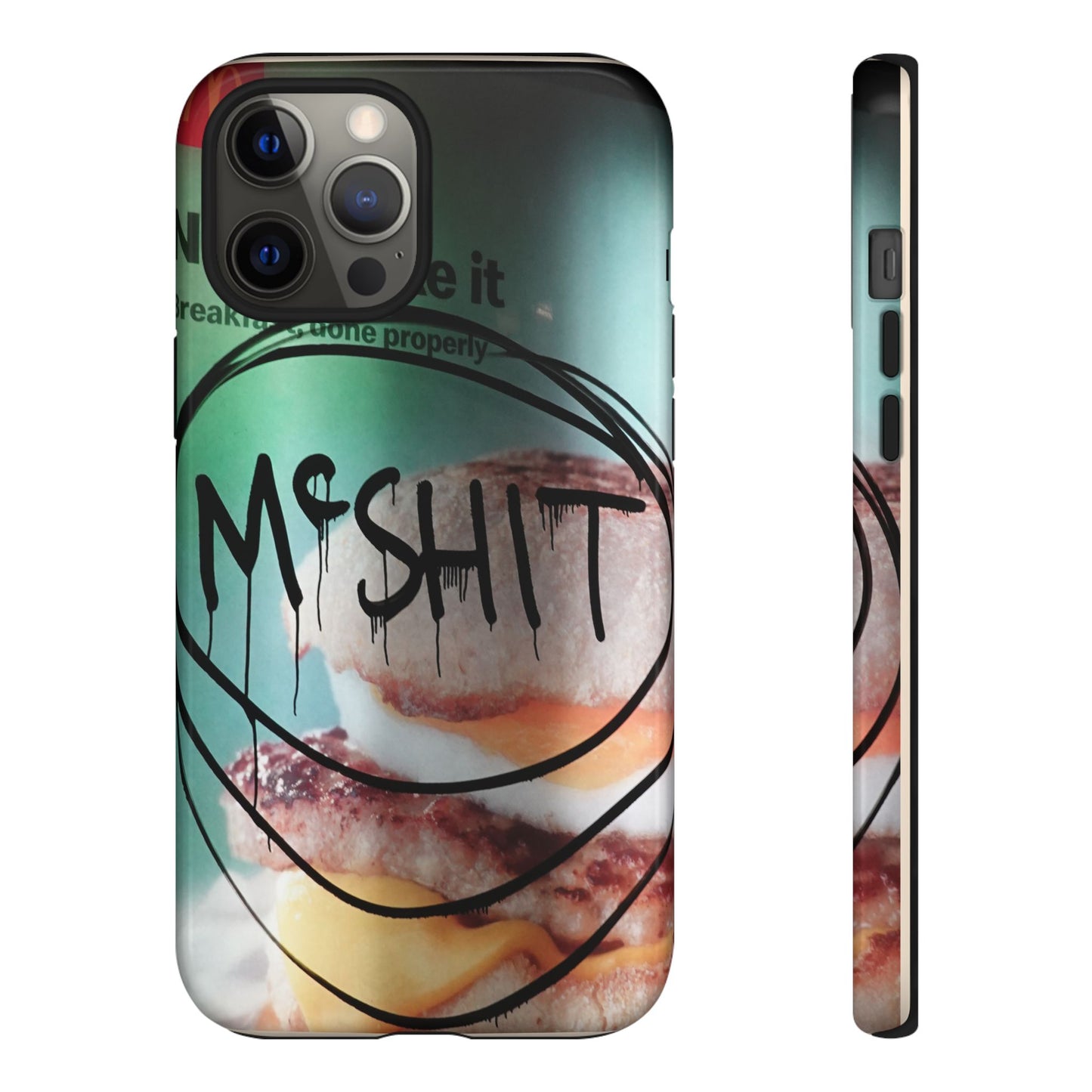 Phone Case — Grunge 'Misfit' Cheeseburger Design
