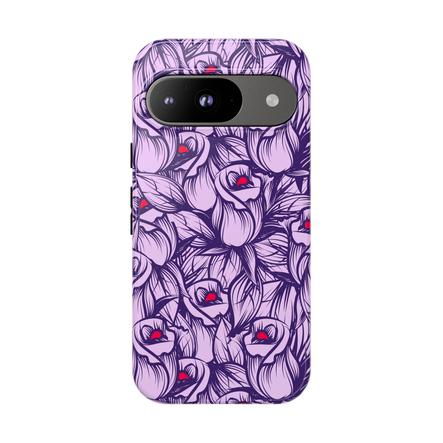 Botanical Floral Purple Rose Phone Case