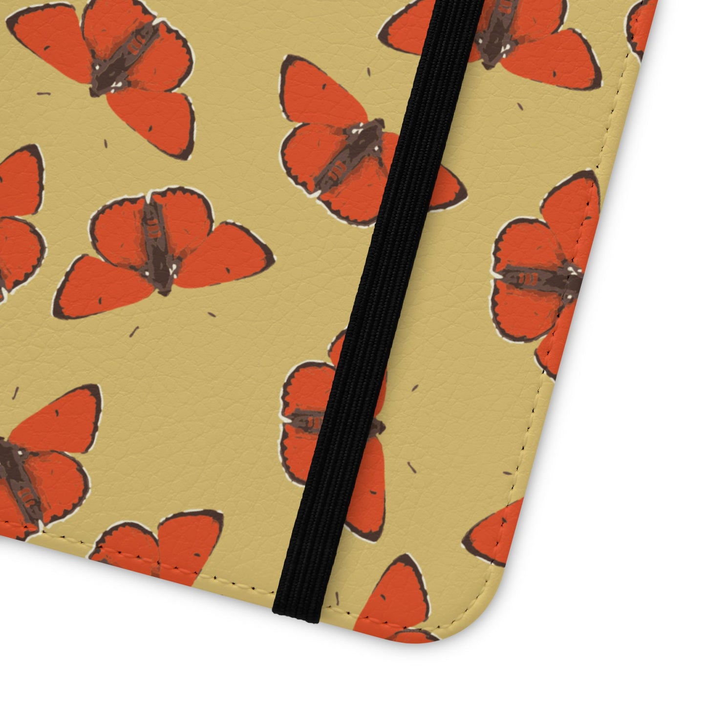 Red Butterflies Flip Phone Case — Flip Wallet Cover