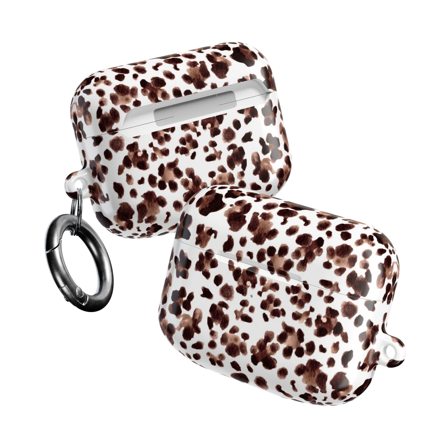 Leopard Print Watercolour AirPod Case — Brown Leopard Print Protective Cover