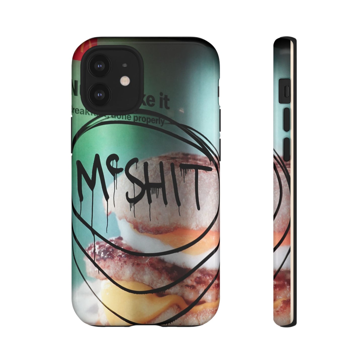 Phone Case — Grunge 'Misfit' Cheeseburger Design