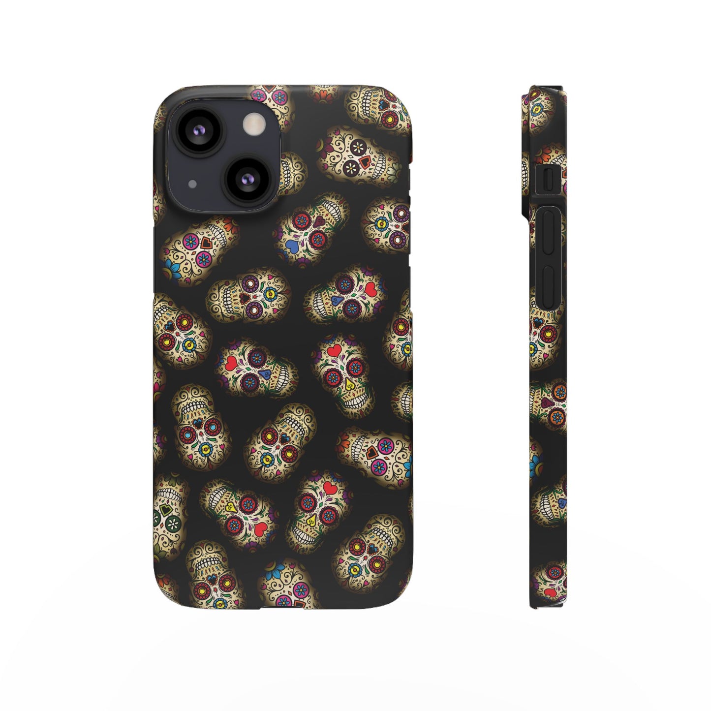 Sugar Skull — Day of the Dead Floral Slim Case for Apple iPhone, Samsung Galaxy and Google Pixel.